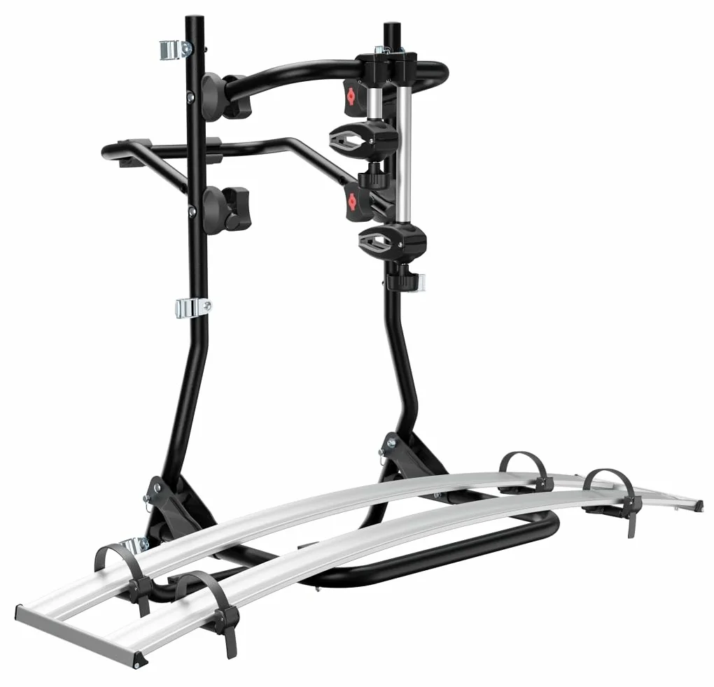 MENABO Cobra 000134300000 Portabicicletas Trasero de portón Compatible para 2 Bicicletas de Gran tamaño, como E-Bike, Fat Bike 45 kg