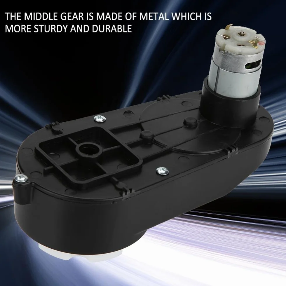 Caja de engranajes con motor 6V / 12V, motor eléctrico RS390 Caja de engranajes 6V / 12V 12000-20000RPM para autos eléctricos y motocicletas RS390 de alta velocidad para niños (12V 20000RPM)