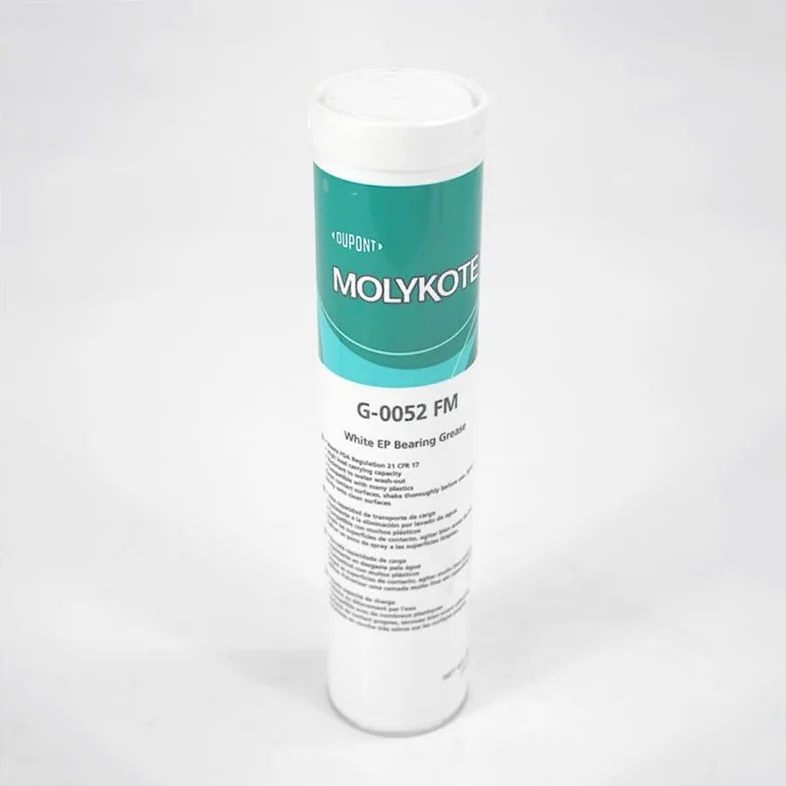 Molykote G-0052 FM White EP Grasa para rodamientos, 380 g, grasa multiusos para contacto con alimentos ocasional, lubricante mecánico para rodamientos, cadenas, engranajes, seguro para alimentos, alta