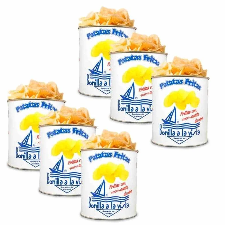 Bonilla Pack Patatas Fritas 6 Latas 275grs