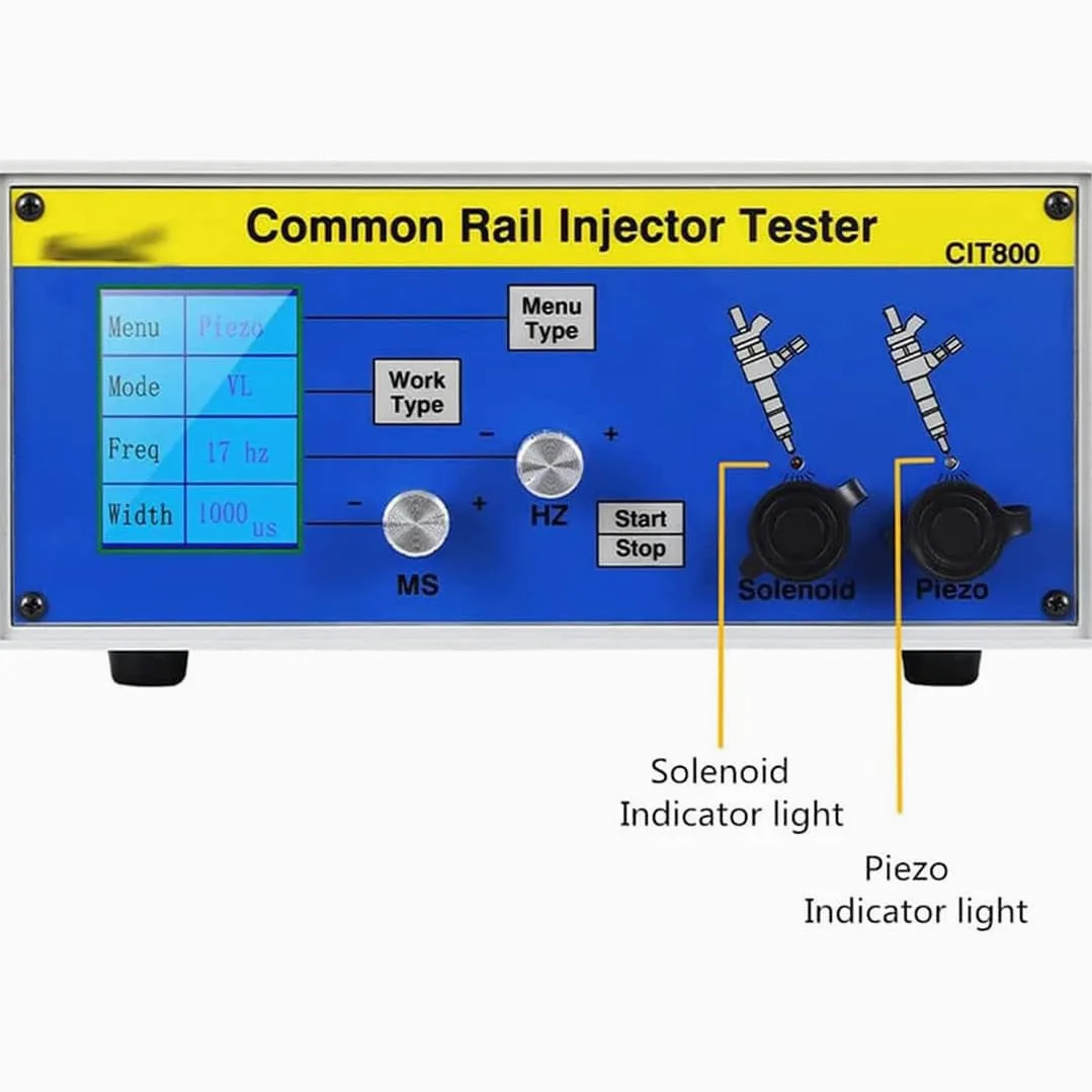 Probador Inyectores Common Rail,Probador Inyectores Piezoeléctricos Diésel,Validador Inyector S60h,Ancho Ajustable 6 Ms,para Inyectores Electromagnéticos Diésel