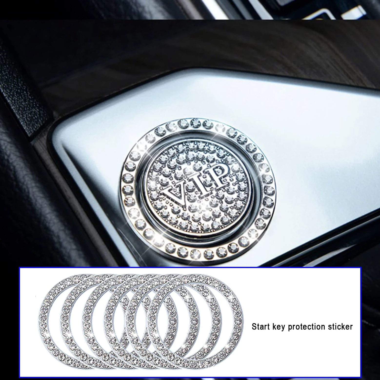 Bling Auto Accesorios Interior Mujeres Brillantes Soporte para gafas para coche Zündring