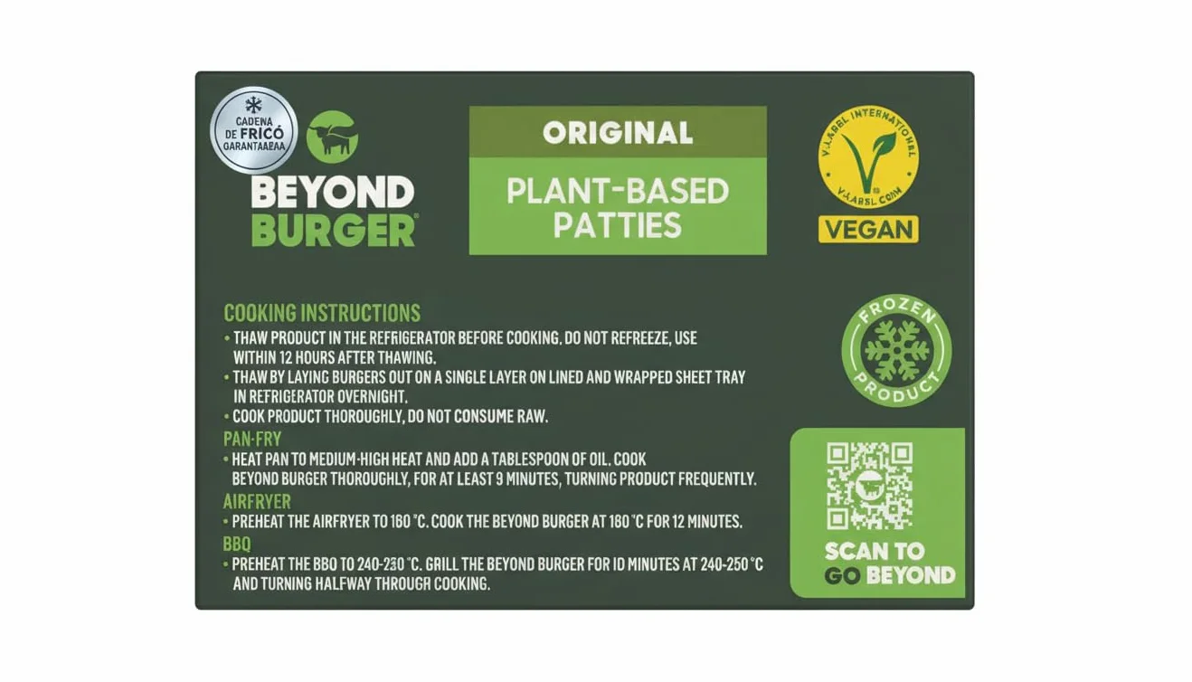 Beyond Burger Pack 10 Hamburguesas Vegetales 1.13 kg 20g Proteína Vegetal Sin Gluten Veganas Refrigerado