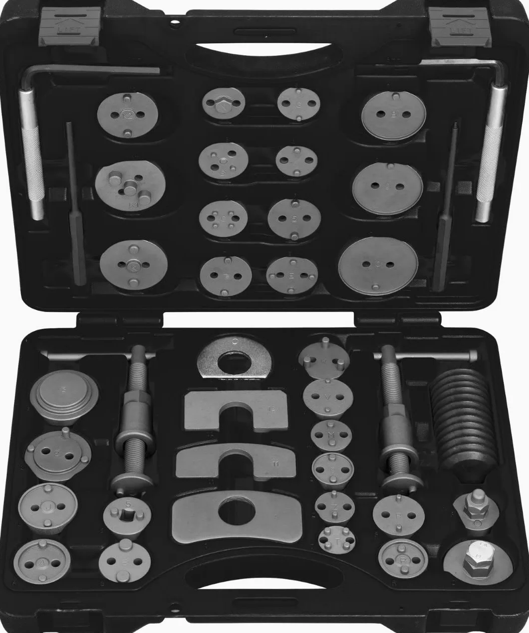 KS Tools 150.1970 Juego de herramientas para reposicionar el pistón de frenos, 41 pzs