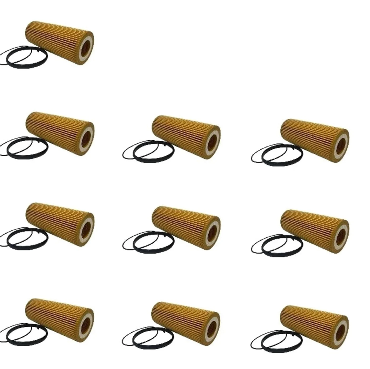 filtro de aceite del coche 10 filtros de aceite 06E115562A 06E115562C 06E115562 06E115466 compatibles con Audi, VW Touareg y Porsche Cayenne