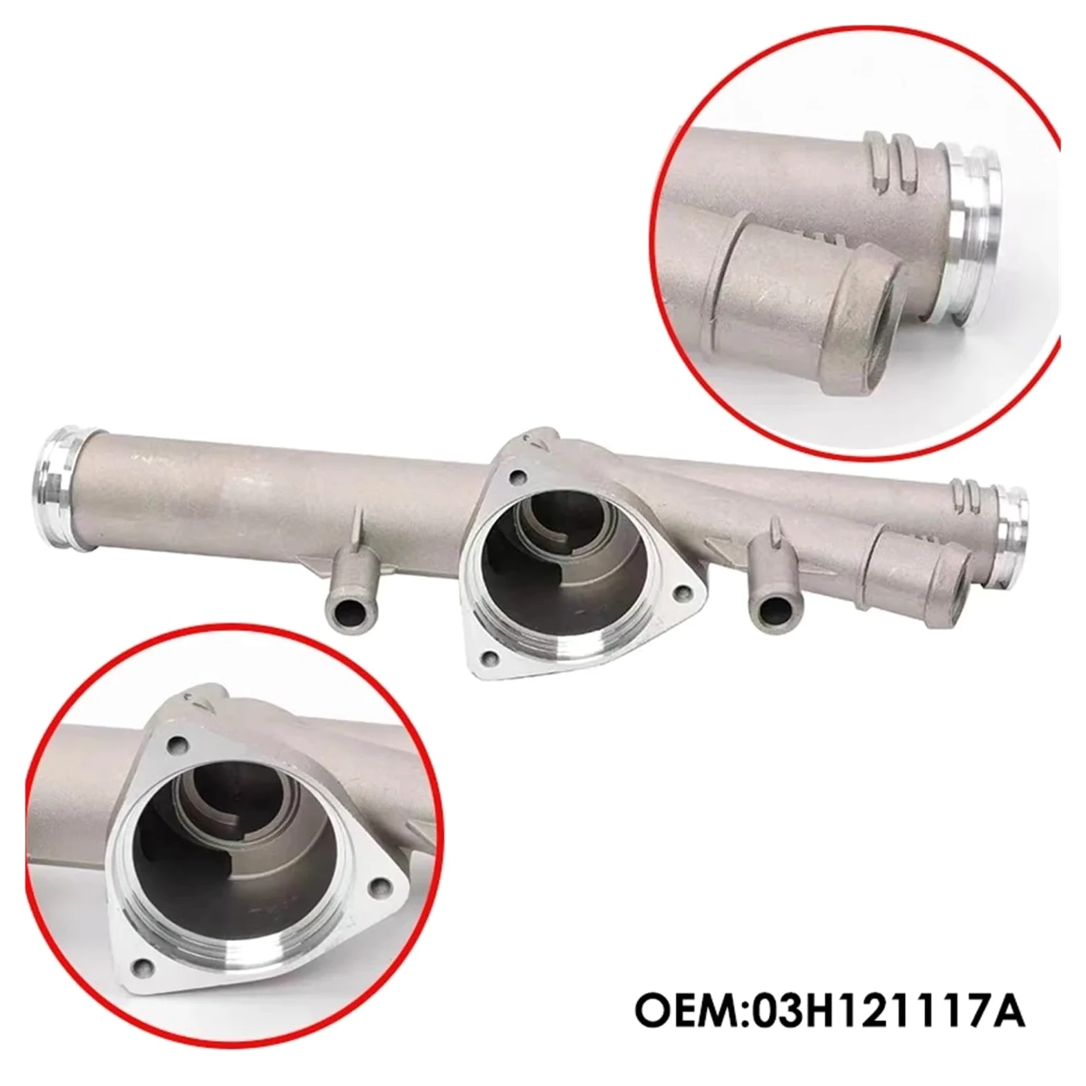 THRU Compatible con para Q7 3,6 03H121117A Termostato De Refrigerante De Refrigeración De Motor De Aluminio Termostato De Refrigerante De Coche refrigerante para Coche