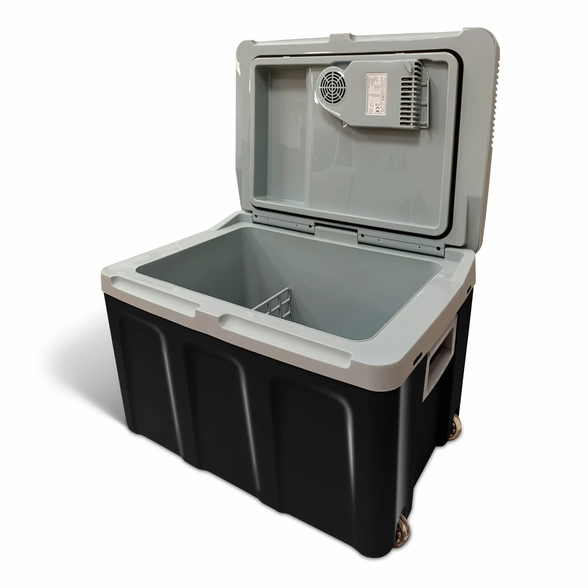 briebe Nevera Portátil Eléctrica de Viaje para Coche, Camping, 12V / 220V, Capacidad 40 L, Ruedas, Refrigera, Mantiene el Calor, Modo Bajo Consumo