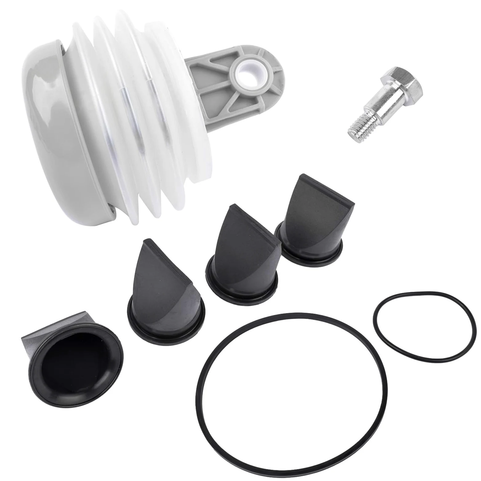 Kit de Fuelle de Bomba, 4 Piezas de Válvula de Pico de Pato de 1,5 Pulgadas, Kit de Junta Tórica de Repuesto para Bomba de Vacío S T J VHT VG, con Bomba de Fuelle y Tornillos