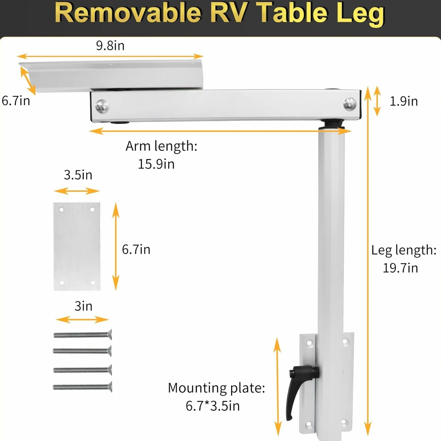 Soporte de Mesa Ajustable para Auto,Estante de Mesa Giratoria 360 Grados,para Campings de Camiones, Autocaravanas y Yates