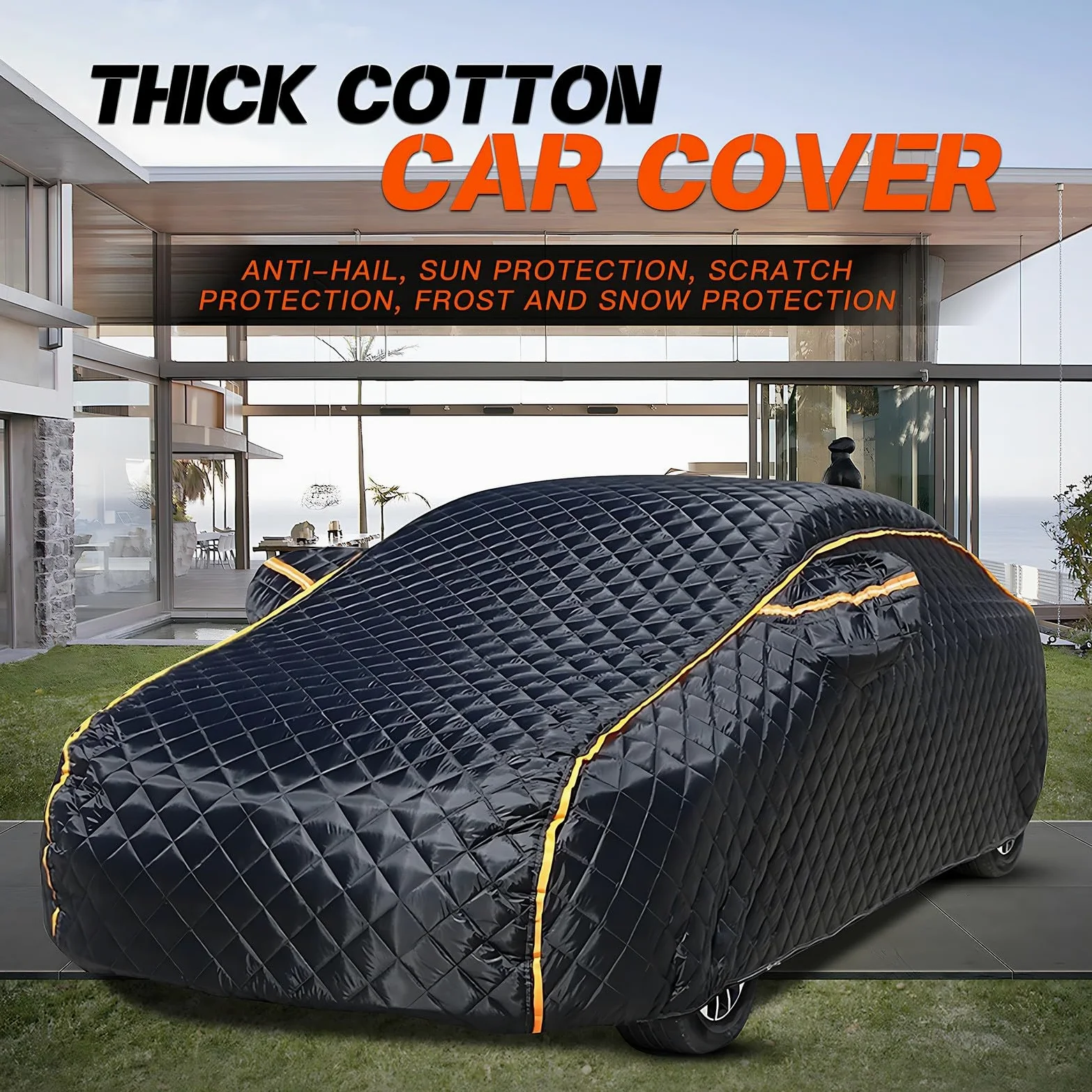 Funda Coche Antigranizo para Mercedes Benz ML 270 CDI W163 1999-2005, Cubierta Exterior Impermeable, Cubre Coches Agrega Algodón Y Espesa, El Polvo Resistente Al Polvo Lluvia Nieve gui1qu