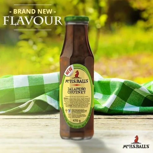 Mrs H.S.Ball's Chutney Jalapeno 470g 16 oz