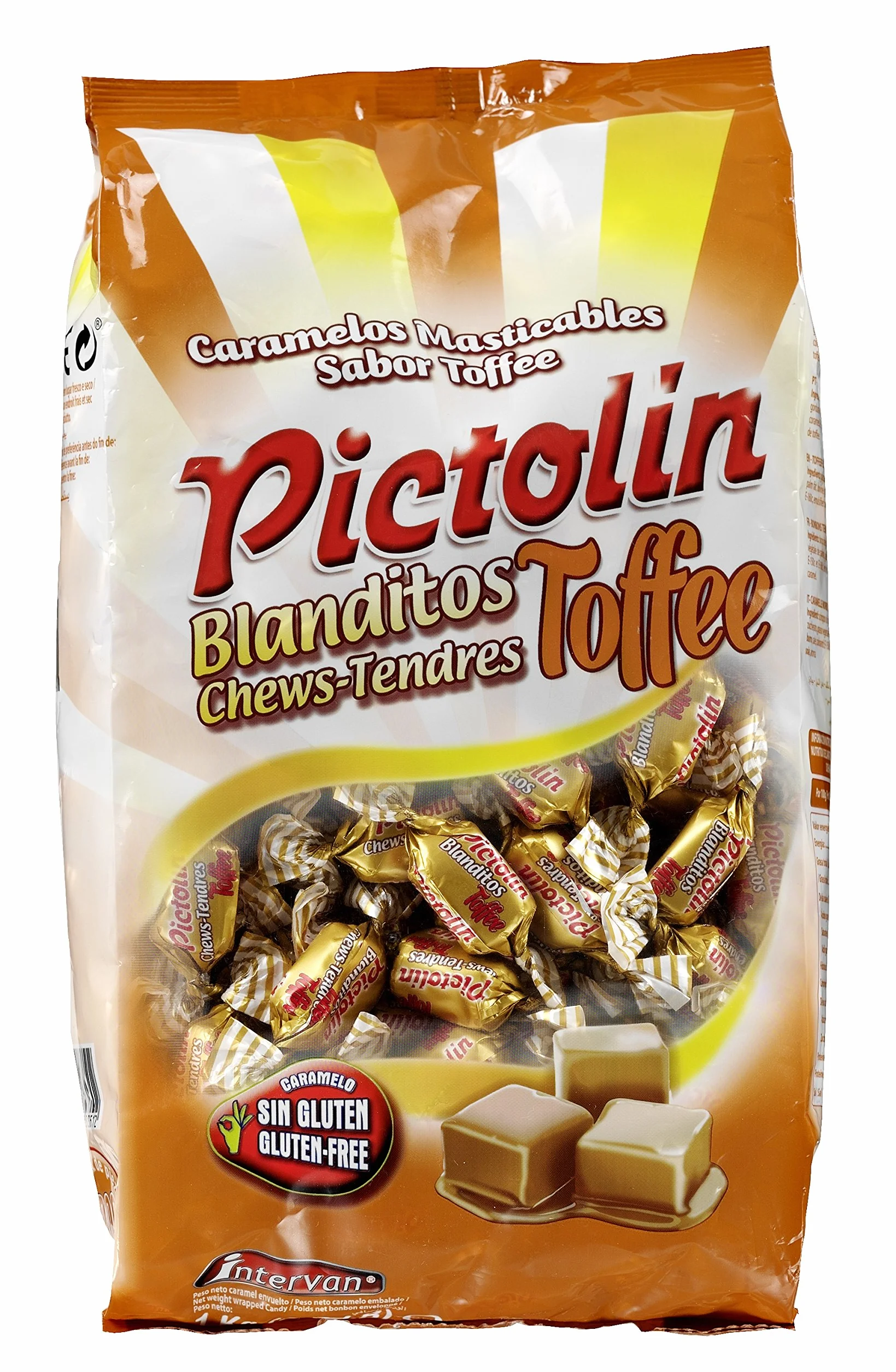 Pictolín Blanditos Tofee Caramelos masticables sabor toffee 1kg