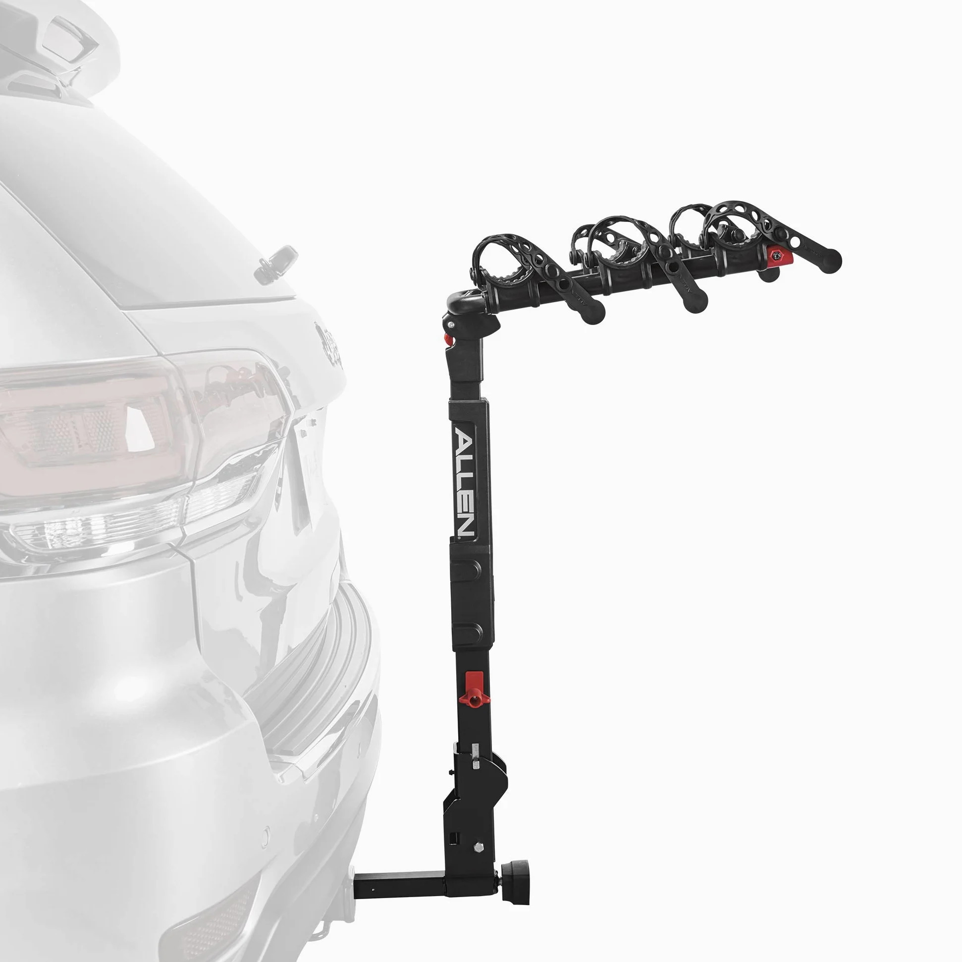 Allen Sports - Estante de Enganche para 3 Bicicletas (1 1/4 Pulgadas) y 2 Pulgadas. Enganche