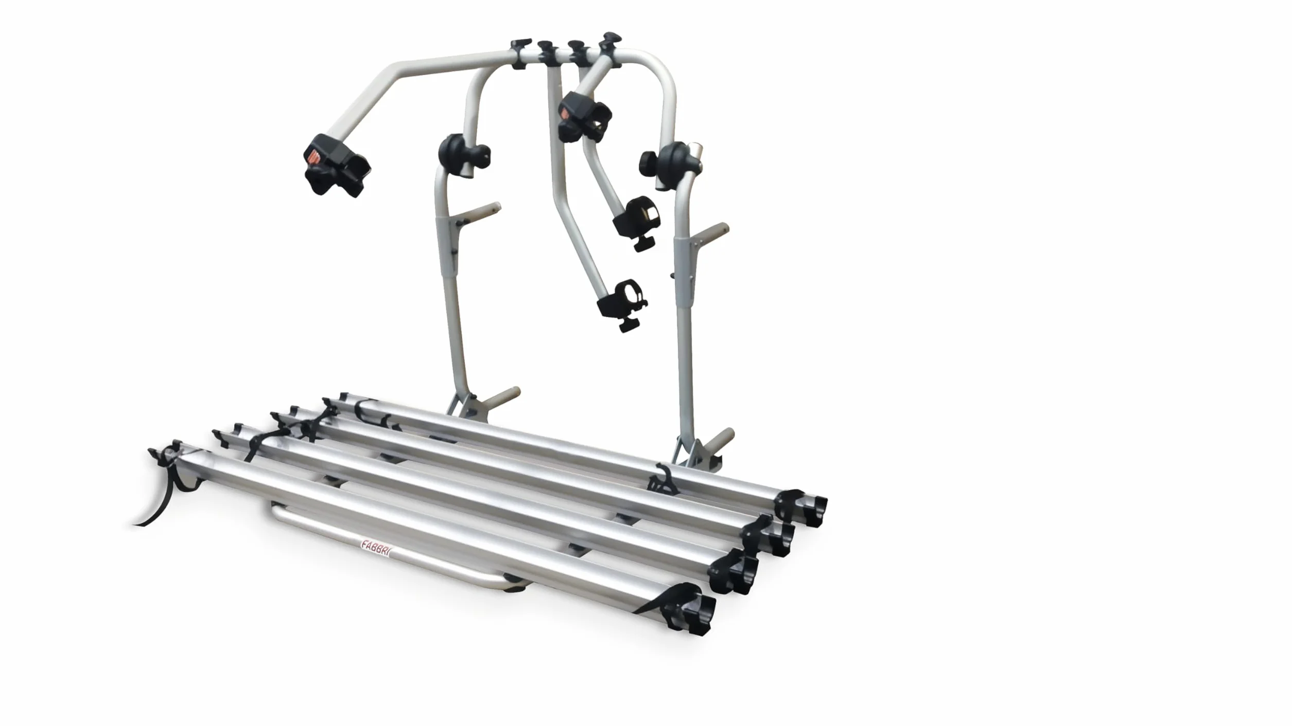FABBRI Portabicicletas trasero para autocaravana Bici OK Camper 4 bicicletas/2 eléctricas.