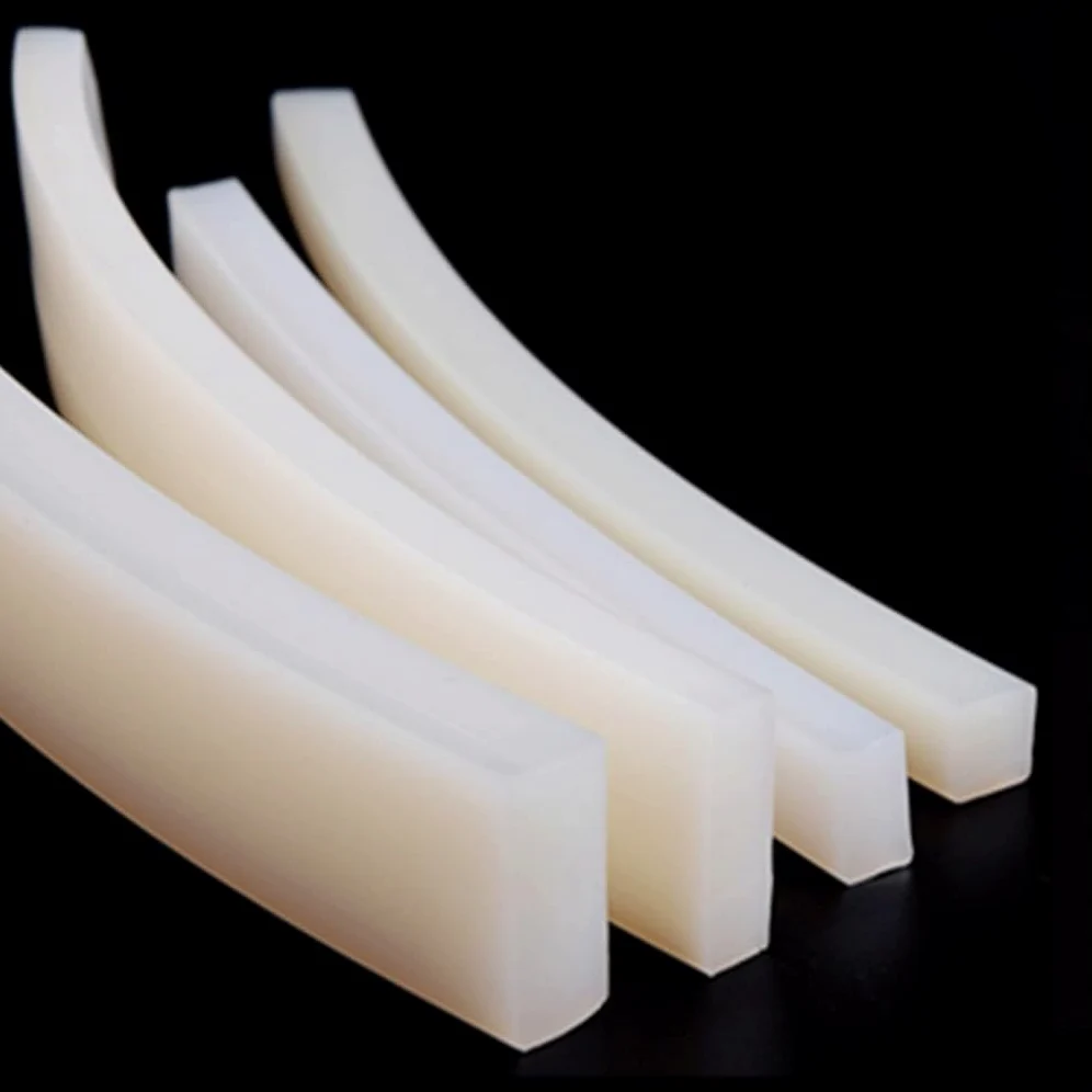 Burlete de goma de silicona sólida resistente a altas temperaturas de 1 metro, for sello de ventana lateral(30x30mm)