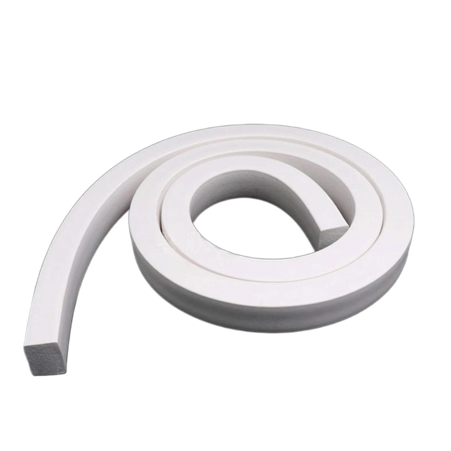 Tira de esponja silicona for puertas y ventanas, color blanco, cuadrada, espuma goma, resistente a altas temperaturas (color: 5 x mm, tamaño: 2 metros)(15x20mm,2 Meter)