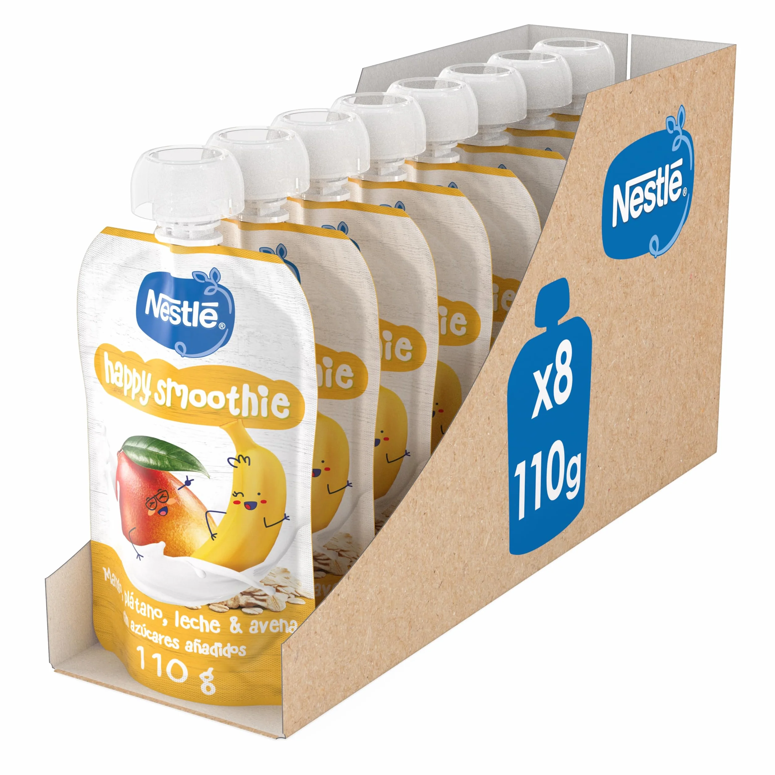NESTLE Pure Happy Smoothie 12 meses, 8 bolsitas 110g