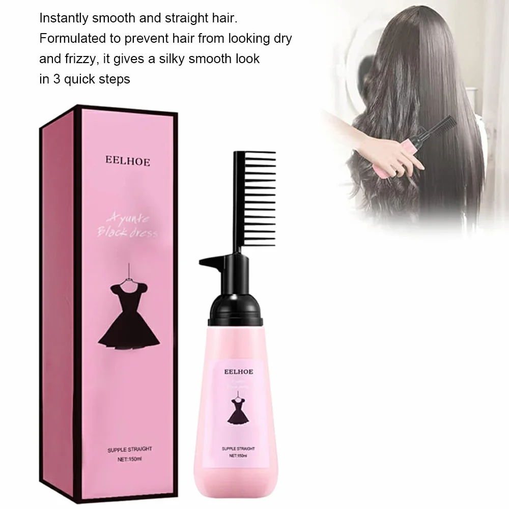 Crema para alisar el cabello rizado alisador portátil nutritivo