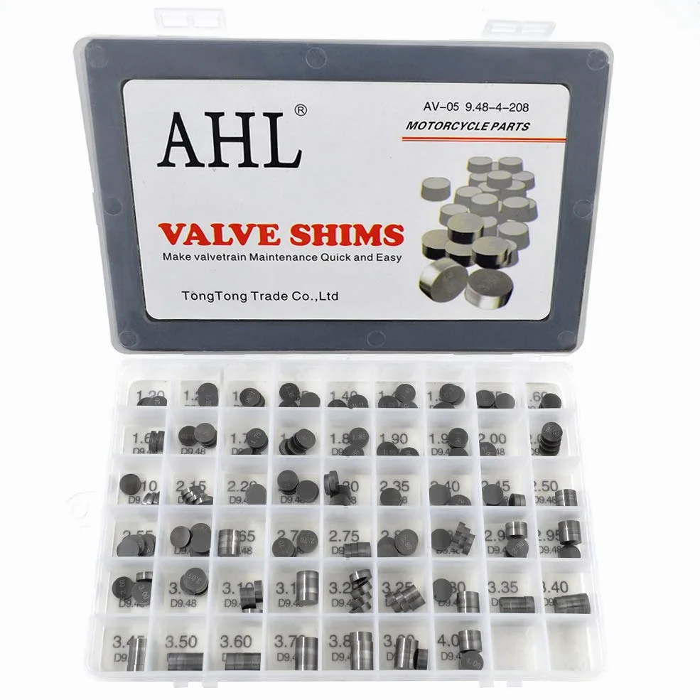 AHL- Set 4x52pcs 9.48mm Motocicleta Pastillas De Reglaje Valve Shim kit para Polaris Predator 500 2003-2007