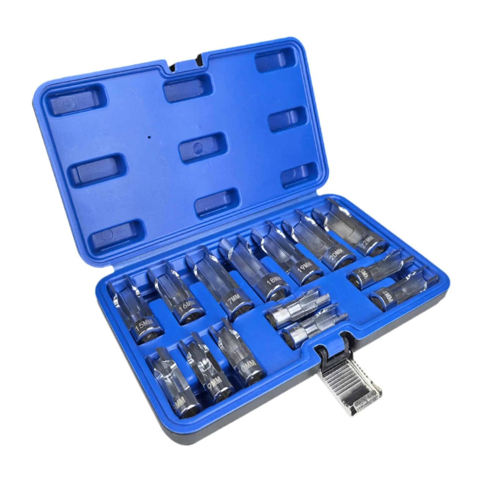 14 Llaves de Vaso Universales para Sensores de Oxígeno de Coche de 8 Mm a 22 Mm.