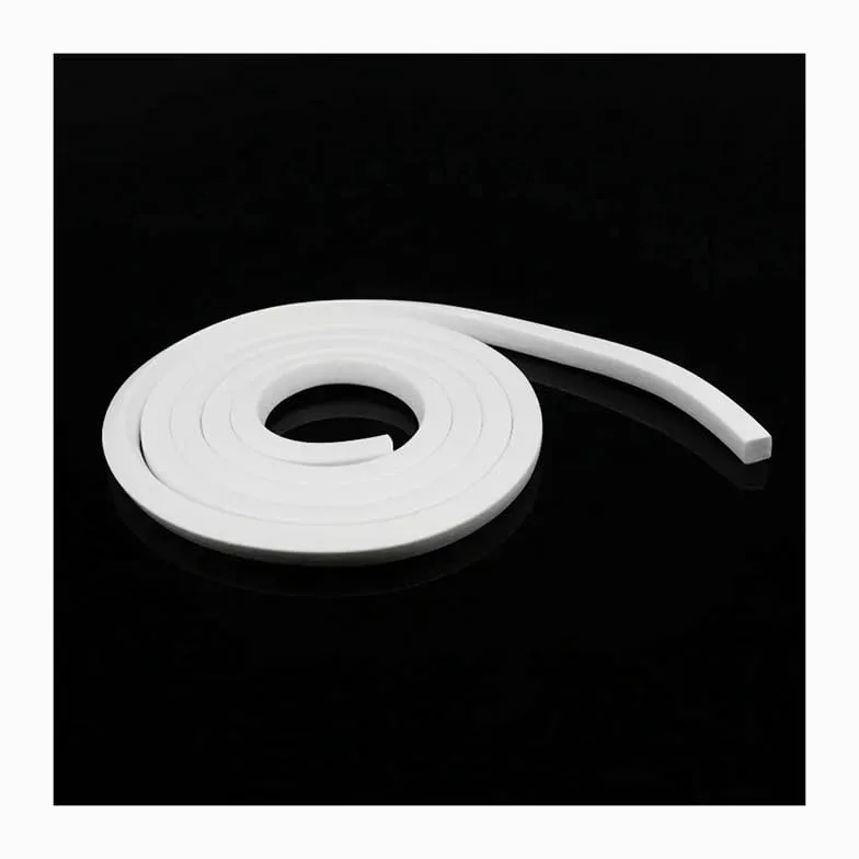 Tira de sellado de espuma de silicona cuadrada blanca de 10 m for puertas, ventanas, juntas, molduras, tiras de esponja de goma de silicona.(10x20mm)