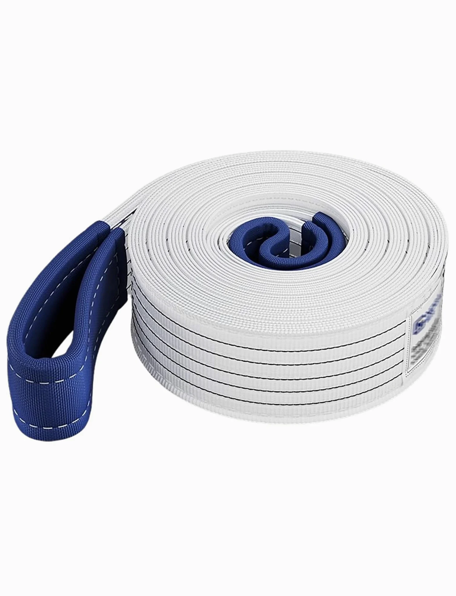 Eslingas de elevación, eslingas de cincha para elevación - Capacidad - Correa de Doble Ojo de Alta Resistencia para grúa, izaje, tala de árboles y Remolque (2T-10 Metros)