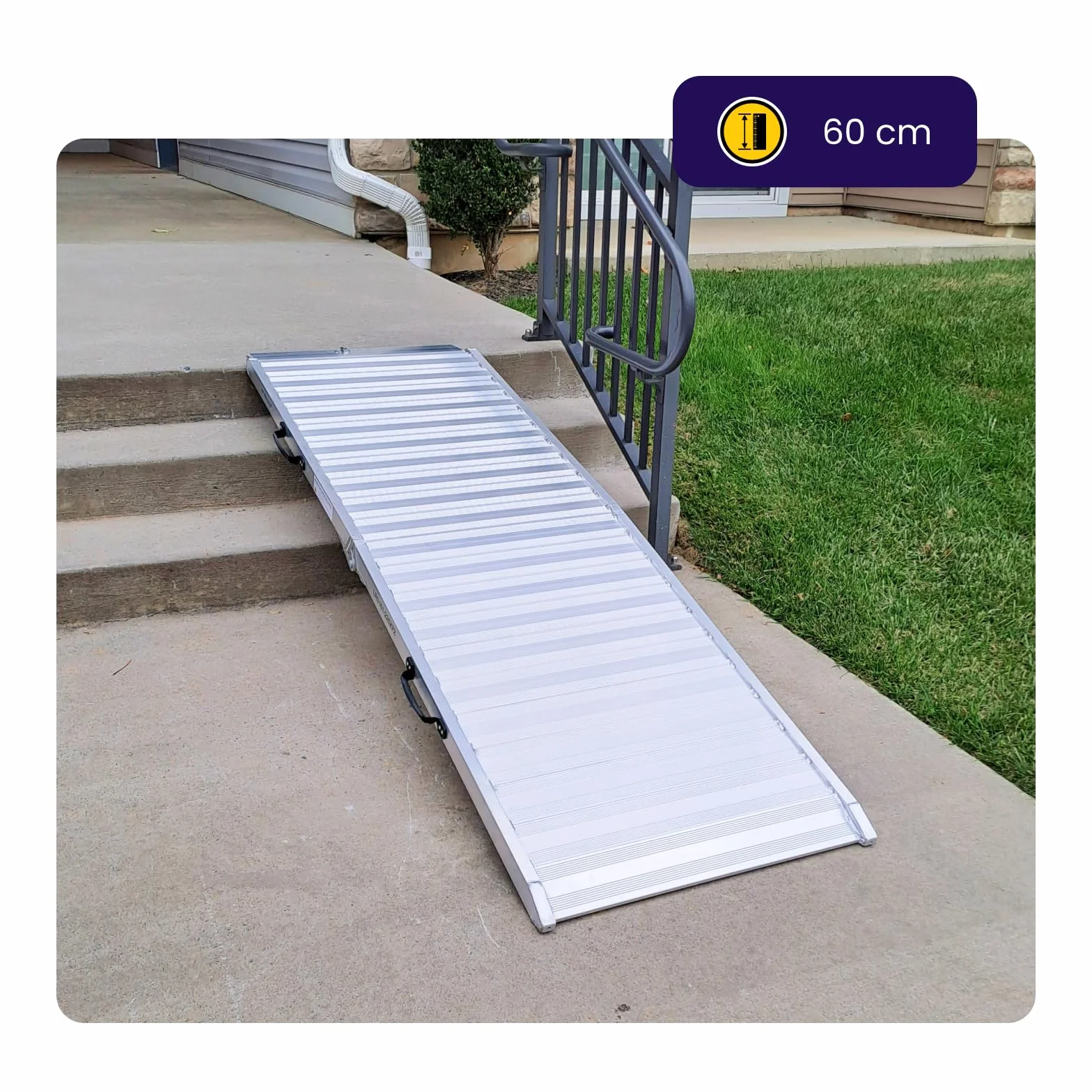 Rampa de Carga 400kg Moto Rigida Robusta Plegable Plataforma 225cm Silla de Ruedas Aluminio Superficie Ultra Antideslizante Transporte Eventos Estuche de Vuelo HR225