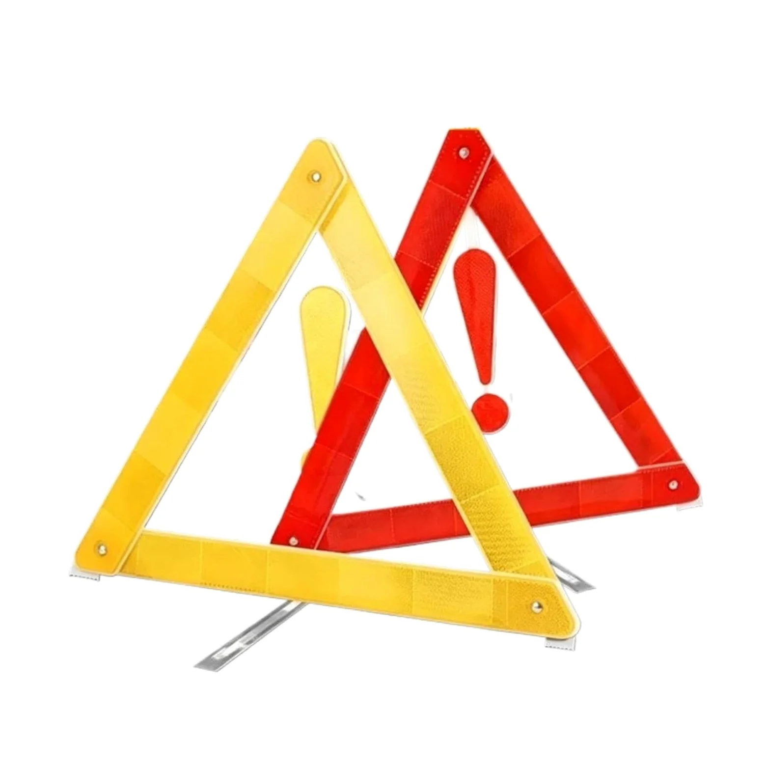 Triángulo de Advertencia Emergencia for vehículos, Dispositivo Reflectante Seguridad Vial, Visibilidad, configuración rápida, 8 Uds para Advertencia