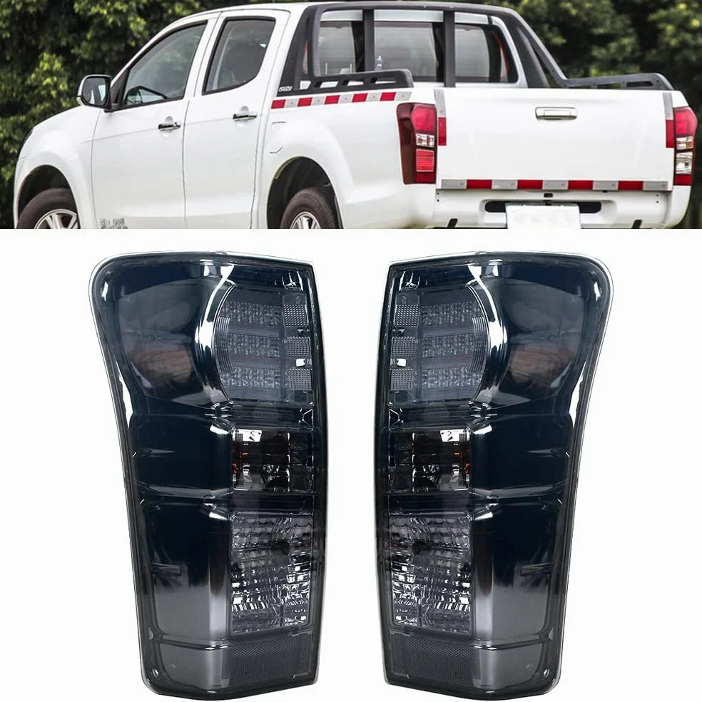 1 Par De Luces Traseras De Freno para Isuzu Dmax para Yukon Utah 2012-2016 898125393 8961253983 con Arnés De Cables De Bombillas Piloto Trasero Coche (Color : Derecha)