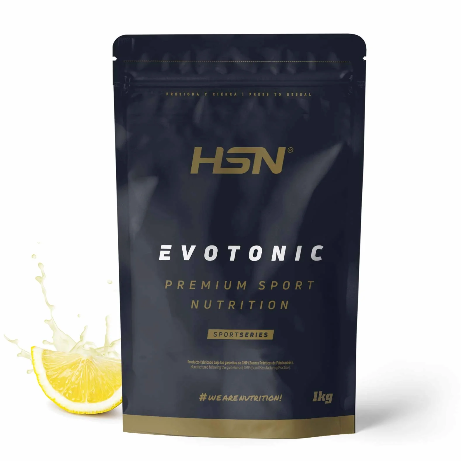 HSN Evotonic Bebida Isotónica en Polvo Limón 1Kg Cluster Dextrin Palatinose PeptoPro BCAAs