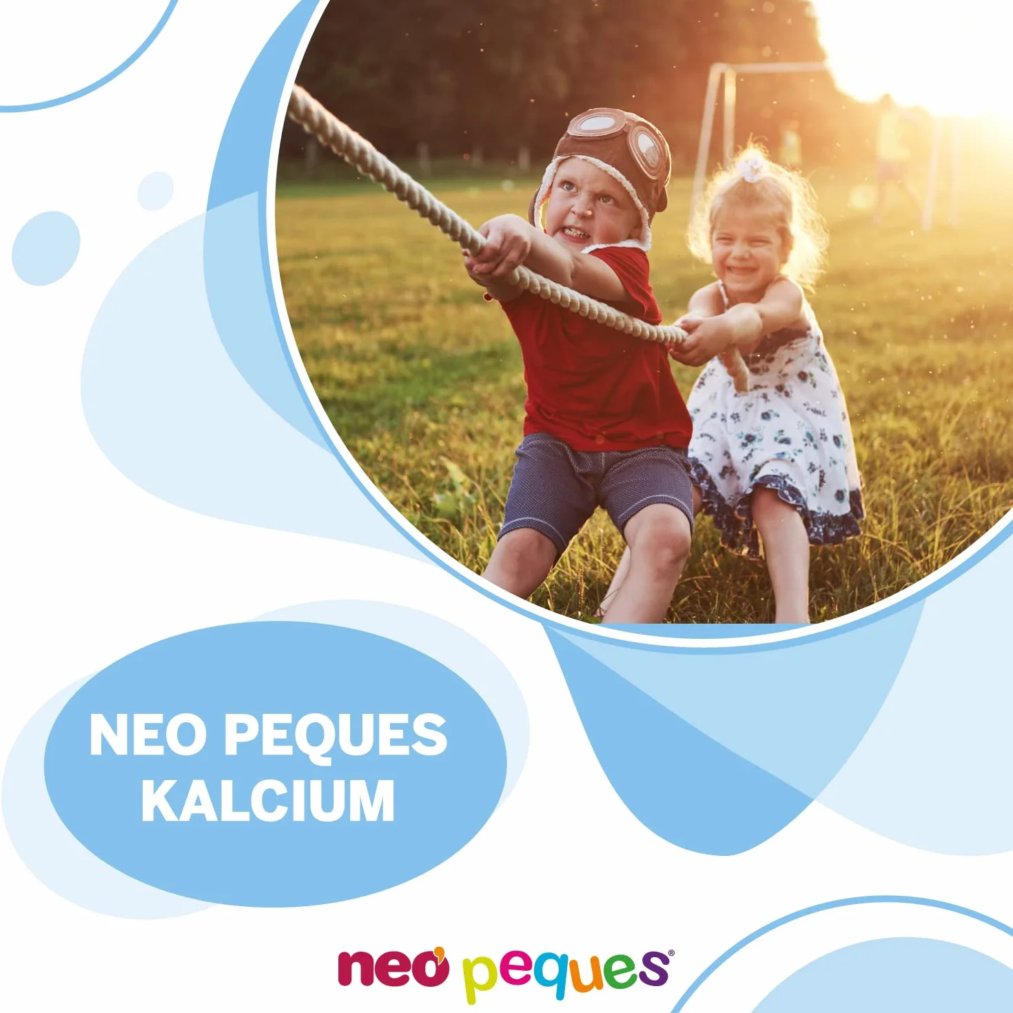 NEO PEQUES Gummies Kalcium + 30 Gominolas Calcio Vitaminas K2 D3 Caramelos Masticables Niños Sabor Yogur