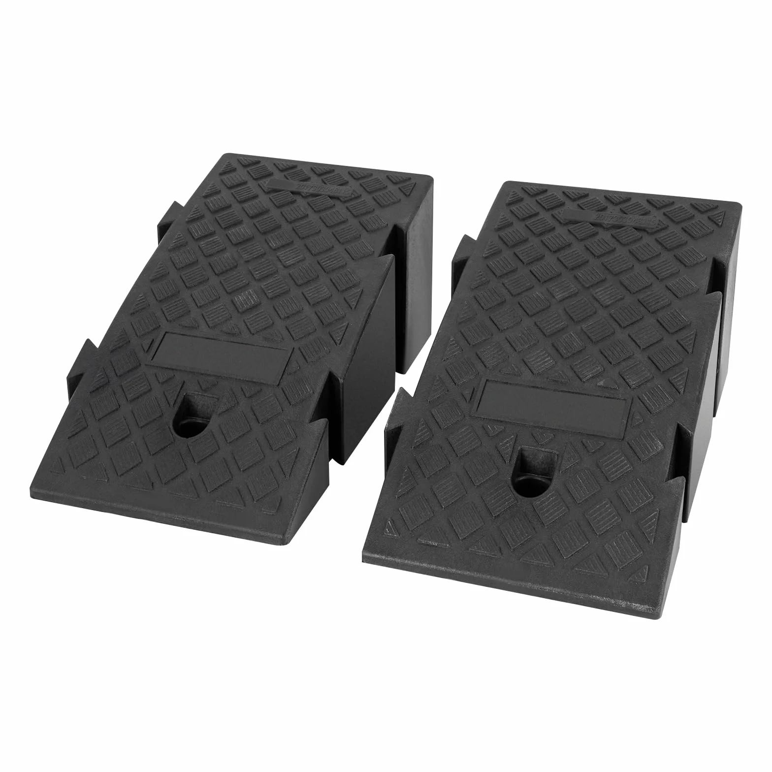 2 rampas para bordillos, 19 cm de altura, de goma resistente, portátil, para silla de ruedas, para bordillos, para motocicletas, scooters, autocaravanas y coches
