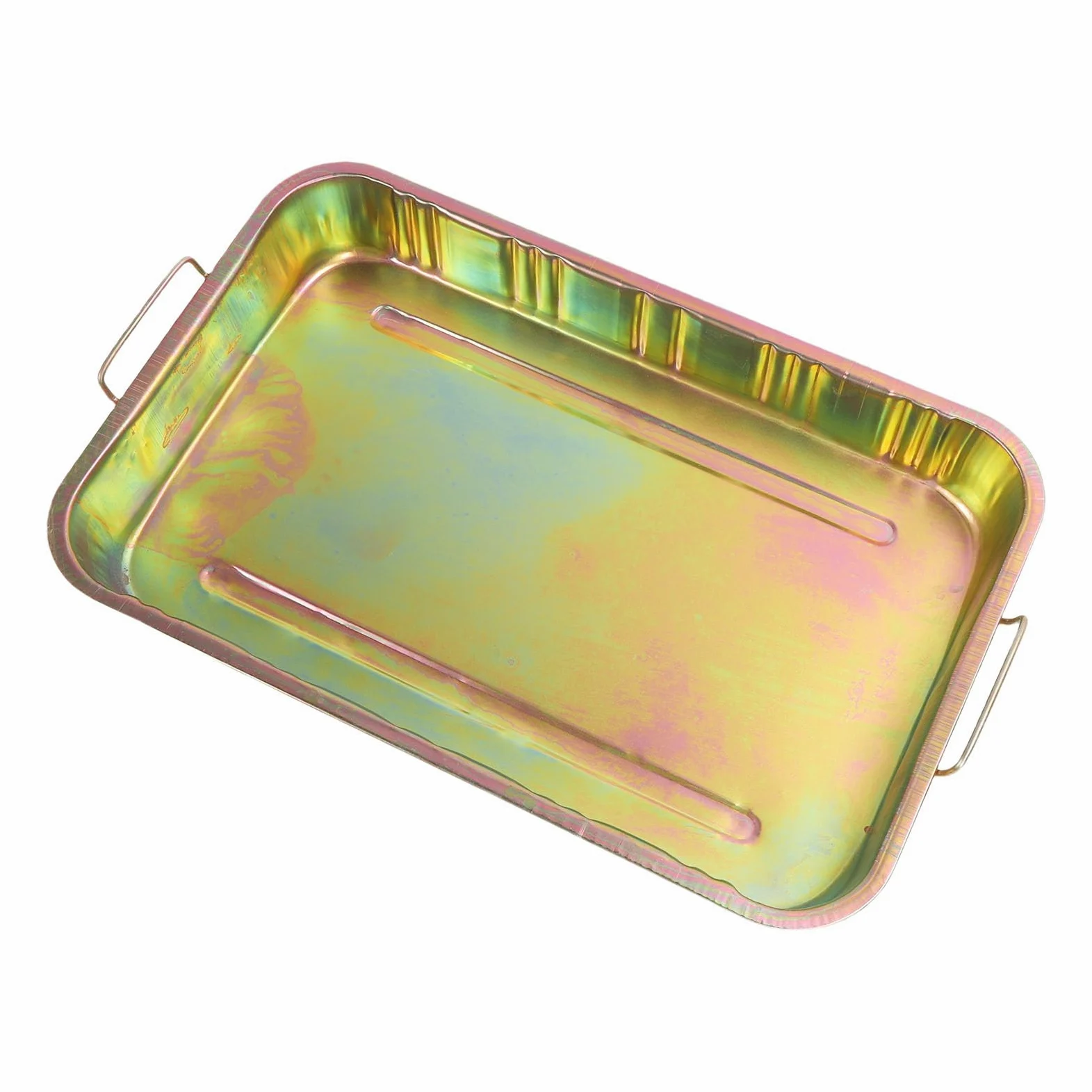 Bandeja de drenaje de aceite Torvex, bandeja de goteo de drenaje de aceite de gran capacidad de 45 litros, recipiente de recolección de aceite para mantenimiento automotriz,