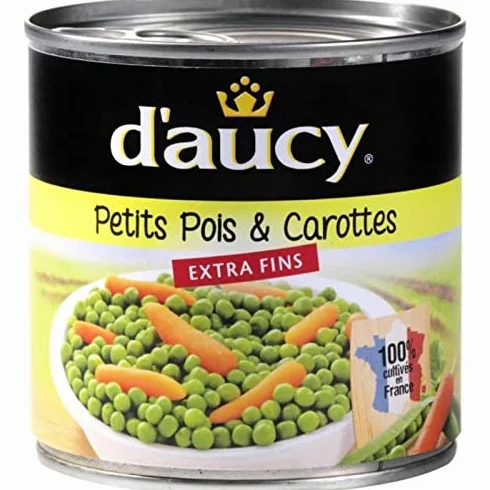 D'aucy Guisantes extra finos 400 g 10 unidades
