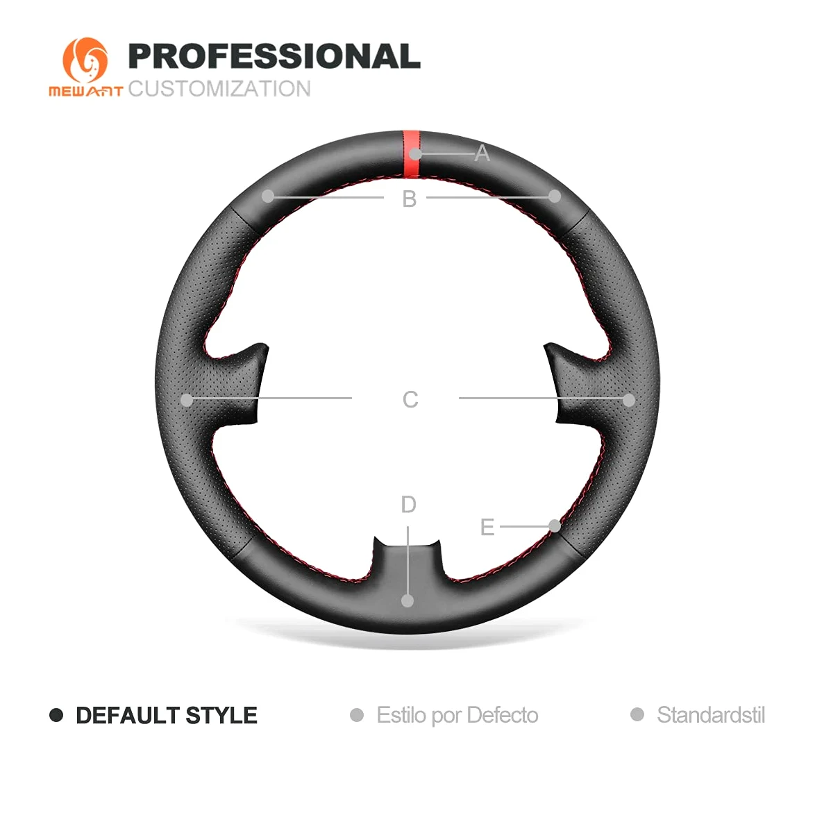 MEWANT Funda de volante de cuero genuino para Honda Integra tipo R 1994-2001 Volantes Accesorios