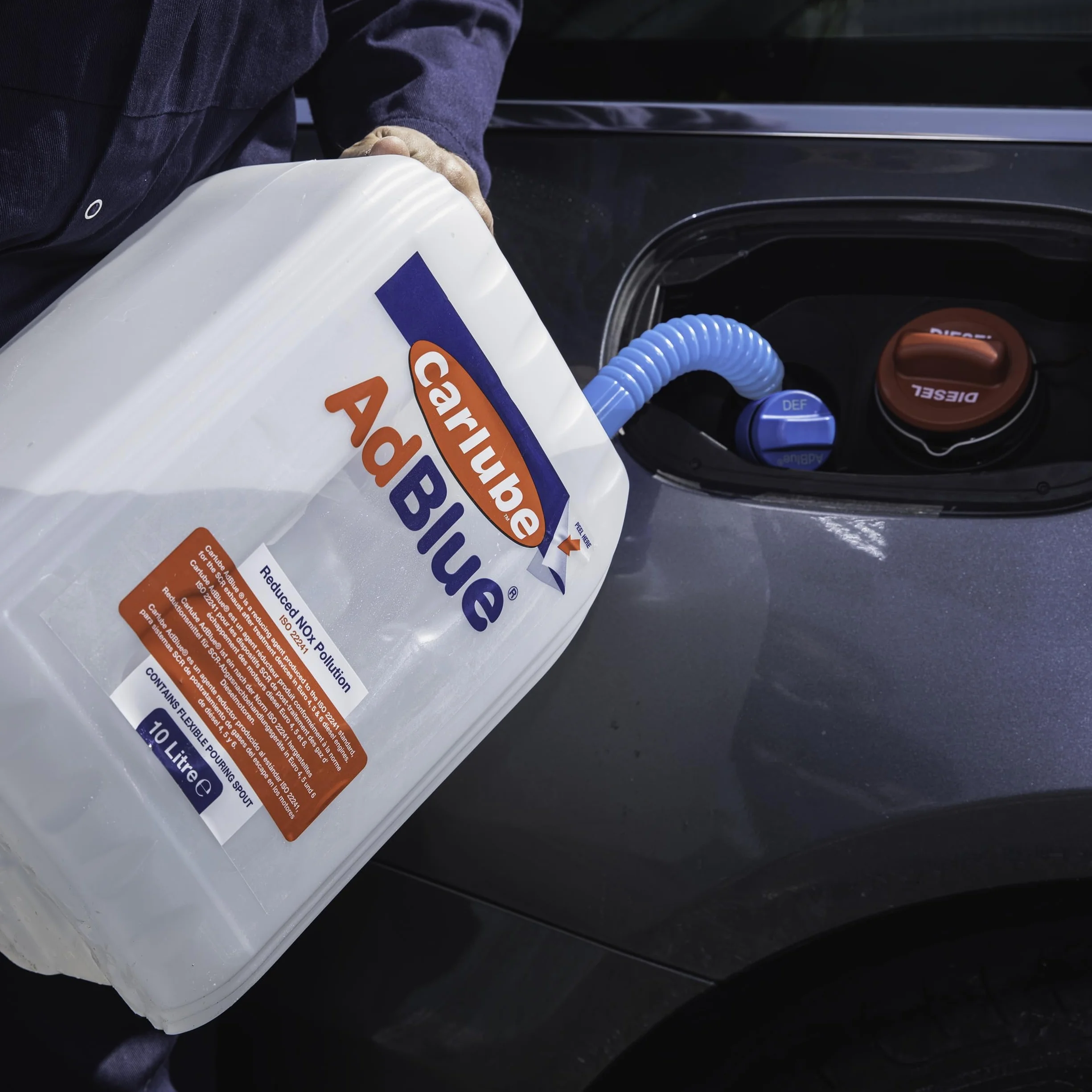 Carlube Adblue - Boquilla de vertido integrada para Coche y camión, 10 litros