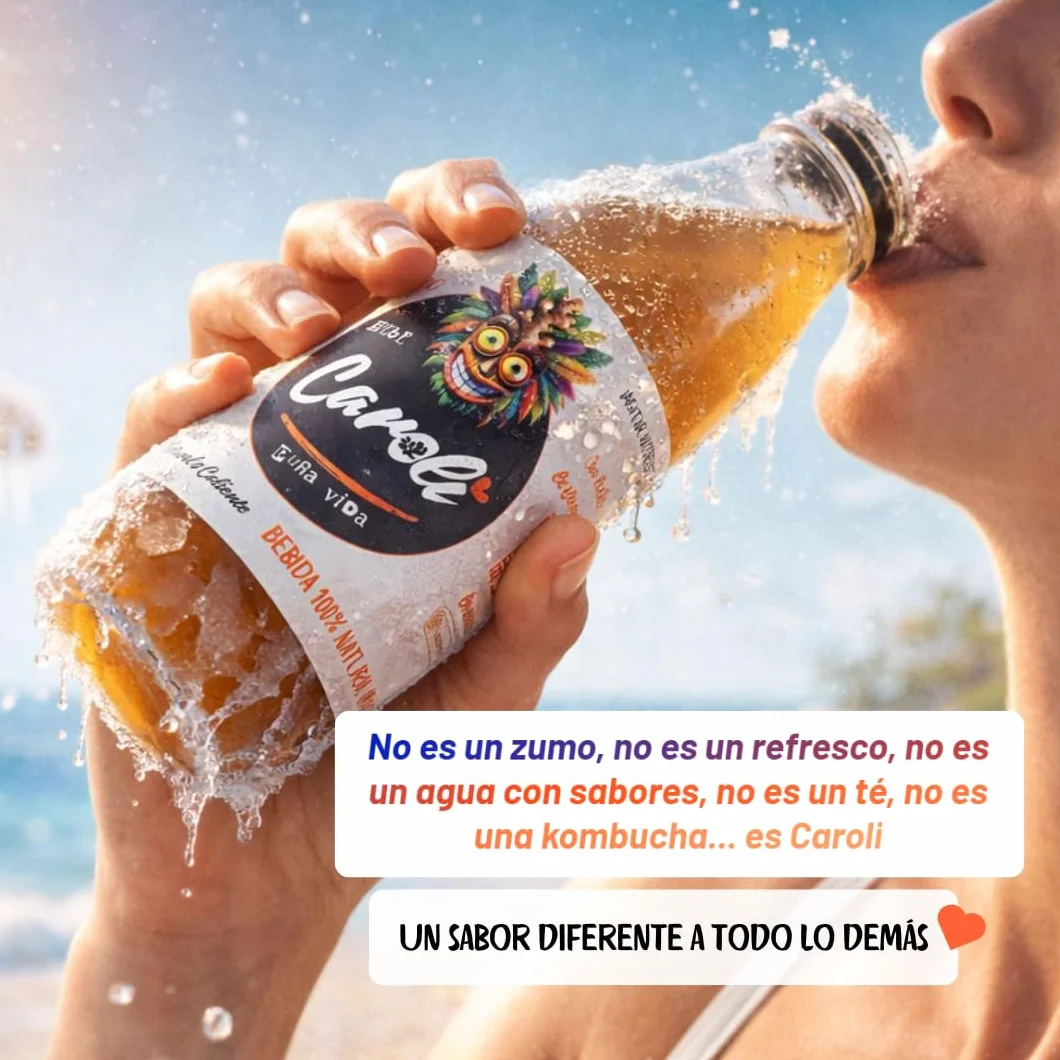 CAROLI Bebida de jengibre limón y canela Refresco natural Sin gas Sin azúcares Sin alcohol Digestiva Antiinflamatoria Antioxidante Hidratante Ginger 6x230ml