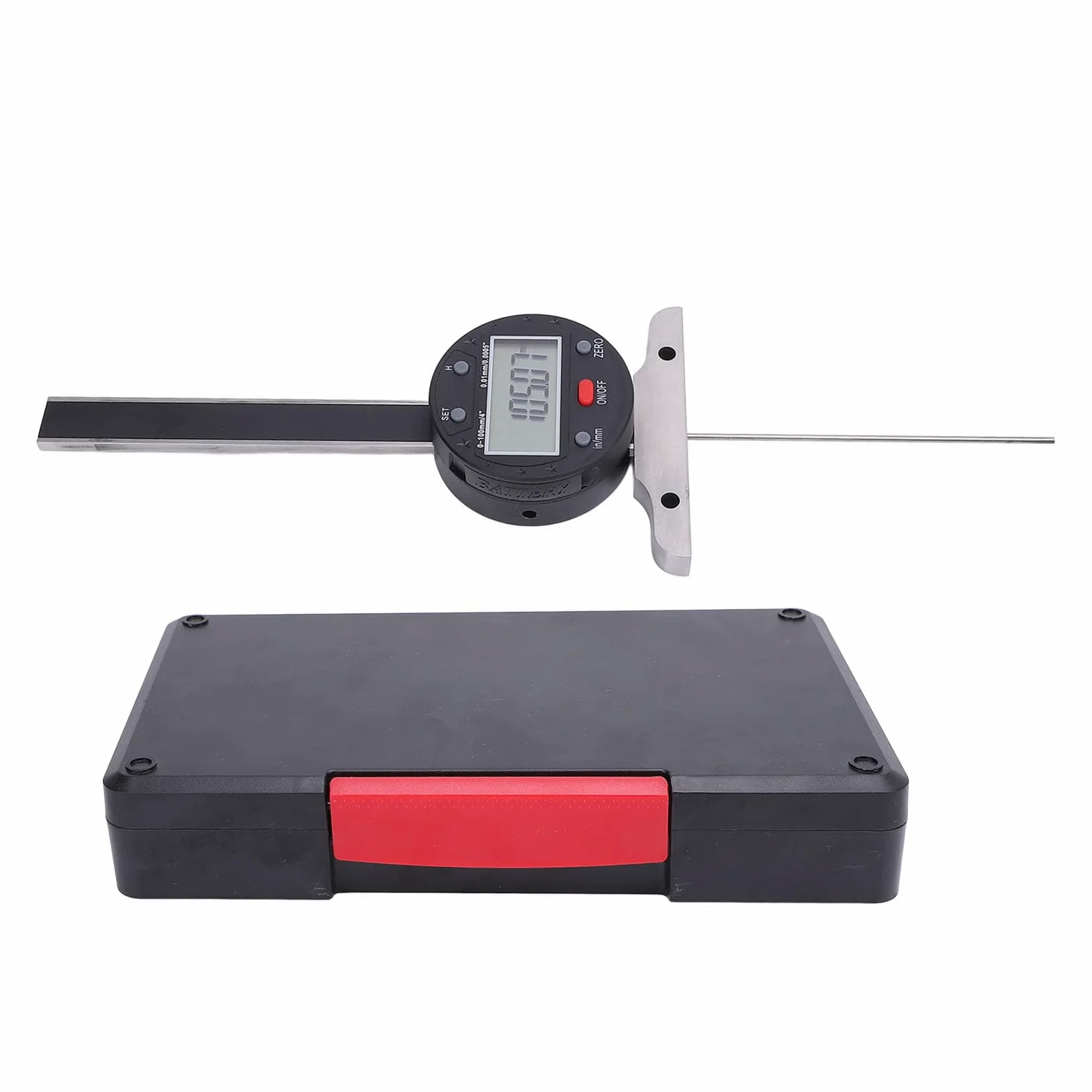 Focket Medidor de Profundidad de la Banda de Rodadura de Neumáticos Digitales, Medidor de Profundidad Electrónica con Transferencia de Datos USB para Motocicletas Camiones Camionetas SUV
