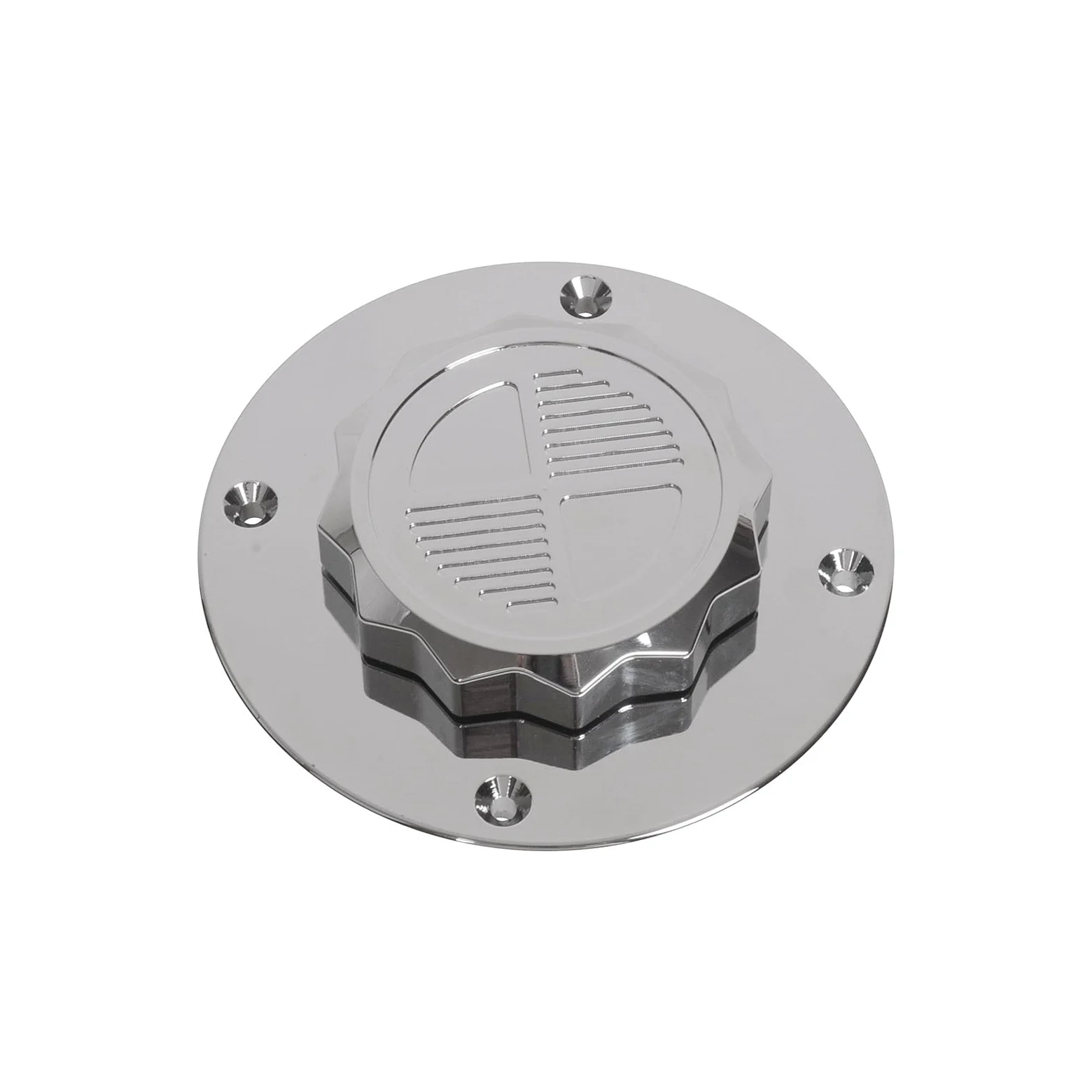 Tapa Tanque Combustible Motocicleta Tapa Aceite CNC Cubierta Tanque Gasolina Combustible Ubierta Protectora Aluminio Negra Para B&MW K Para La Serie K75(Silver)