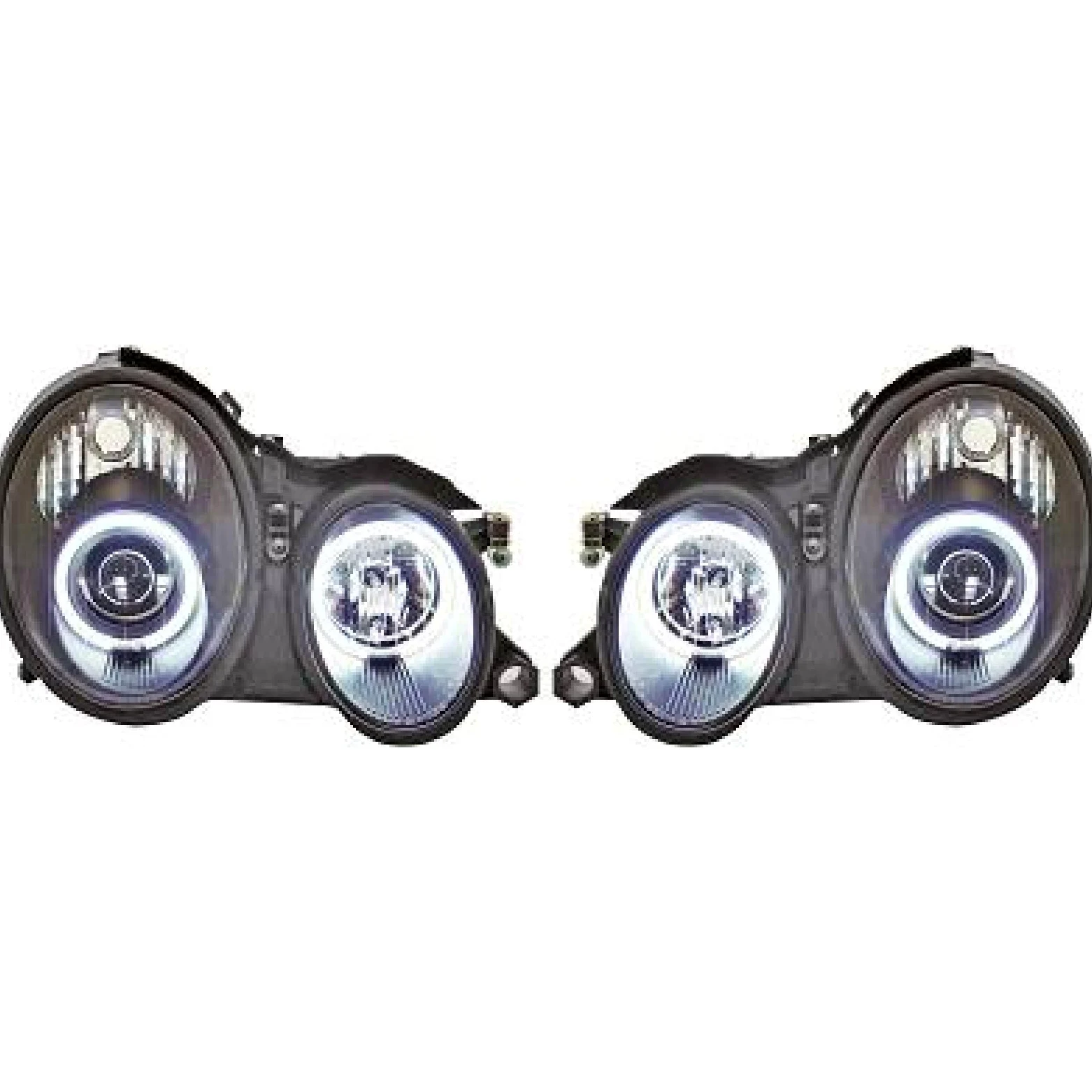 Juego de faros delanteros compatible con Mercedes-Benz CLK H1 1998-2002