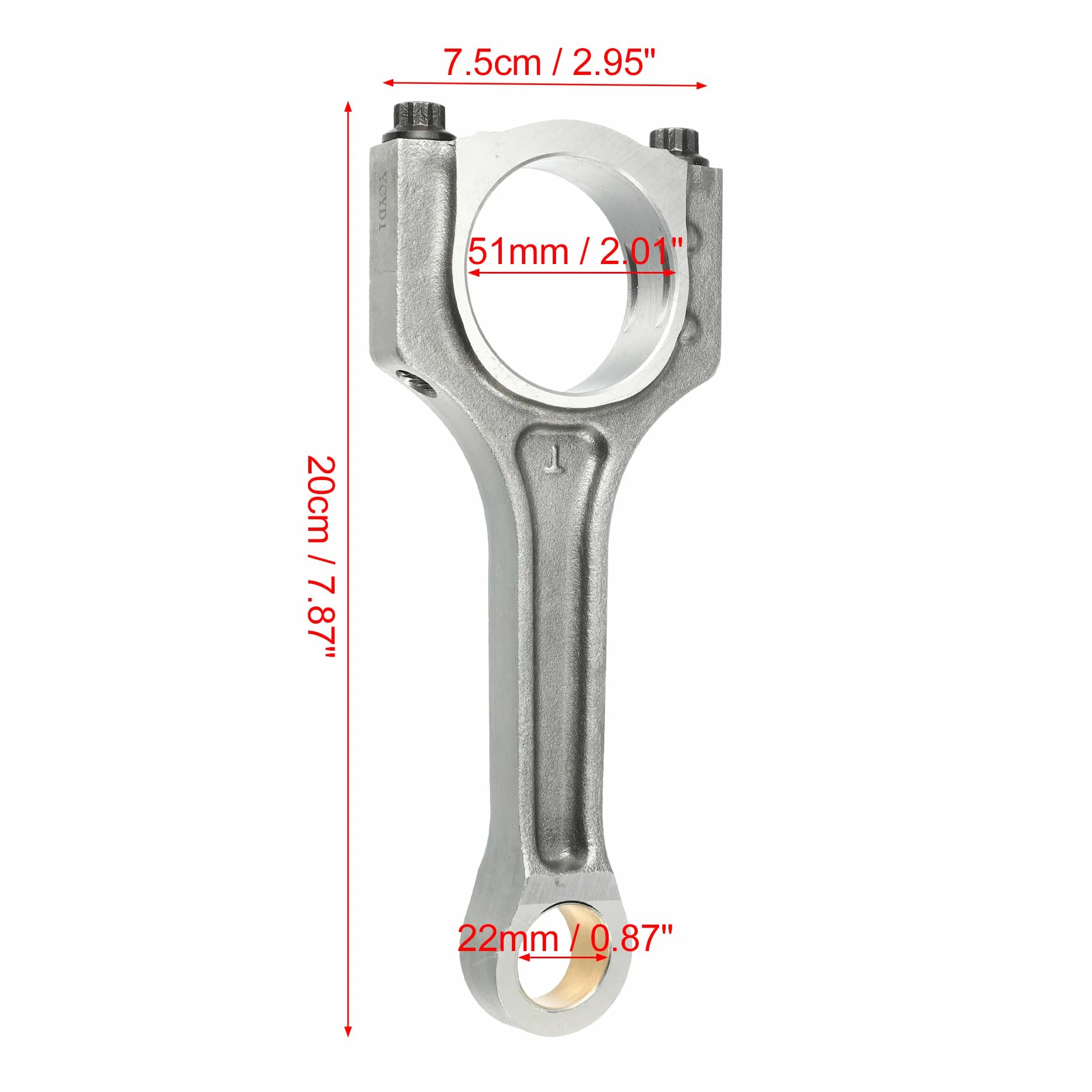 QUARKZMAN 4pcs Biela de Motor de Repuesto para Kia Optima Sportage 2.0L 2012-2015 No.23510-2G440