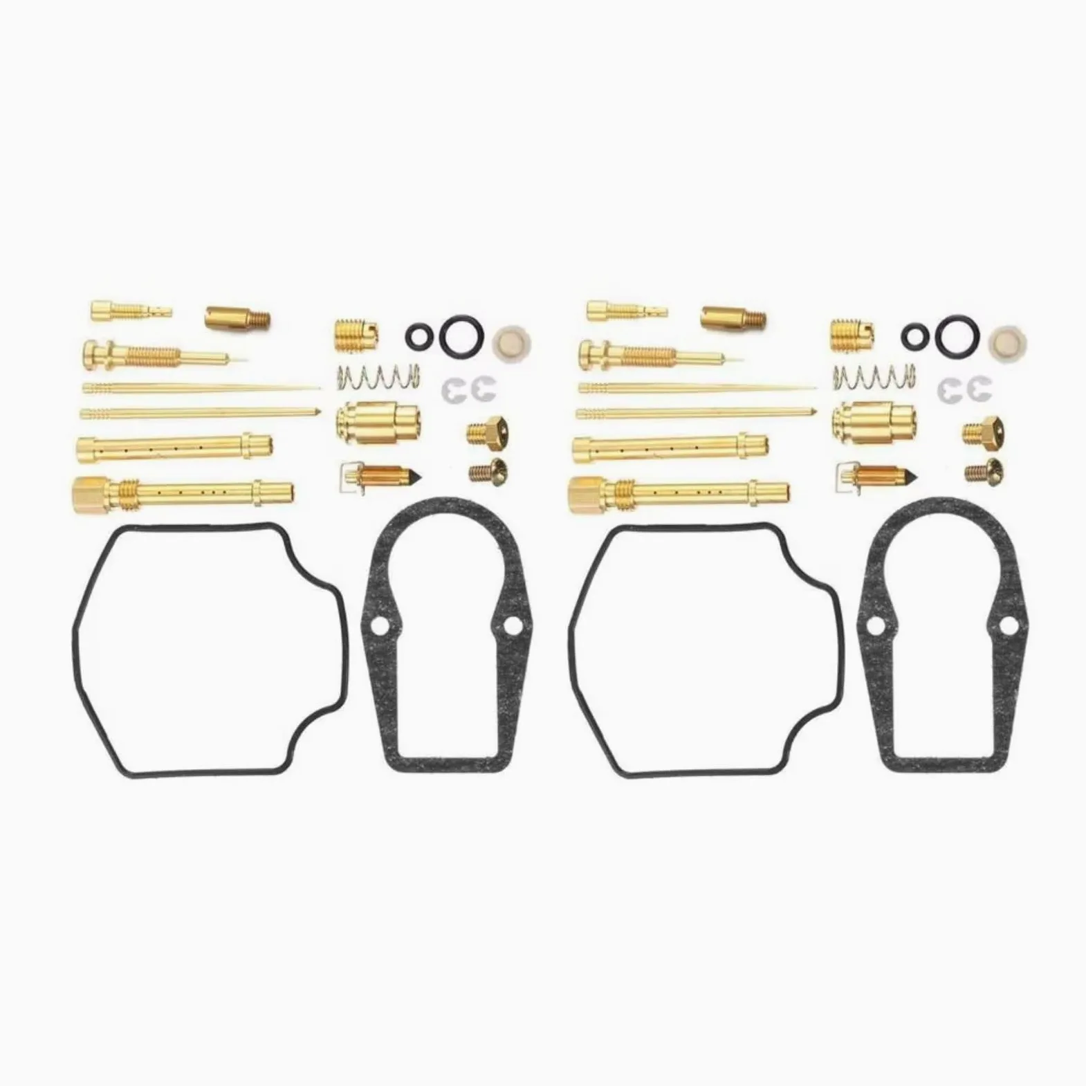 Kit Carburador Repuesto Compatible Con Yamaha Para XT600K 3TB 1992 Accesorios Motocicleta Aguja Flotador Carburador Kit Reconstrucción Asiento Junta Tórica(2 SET)