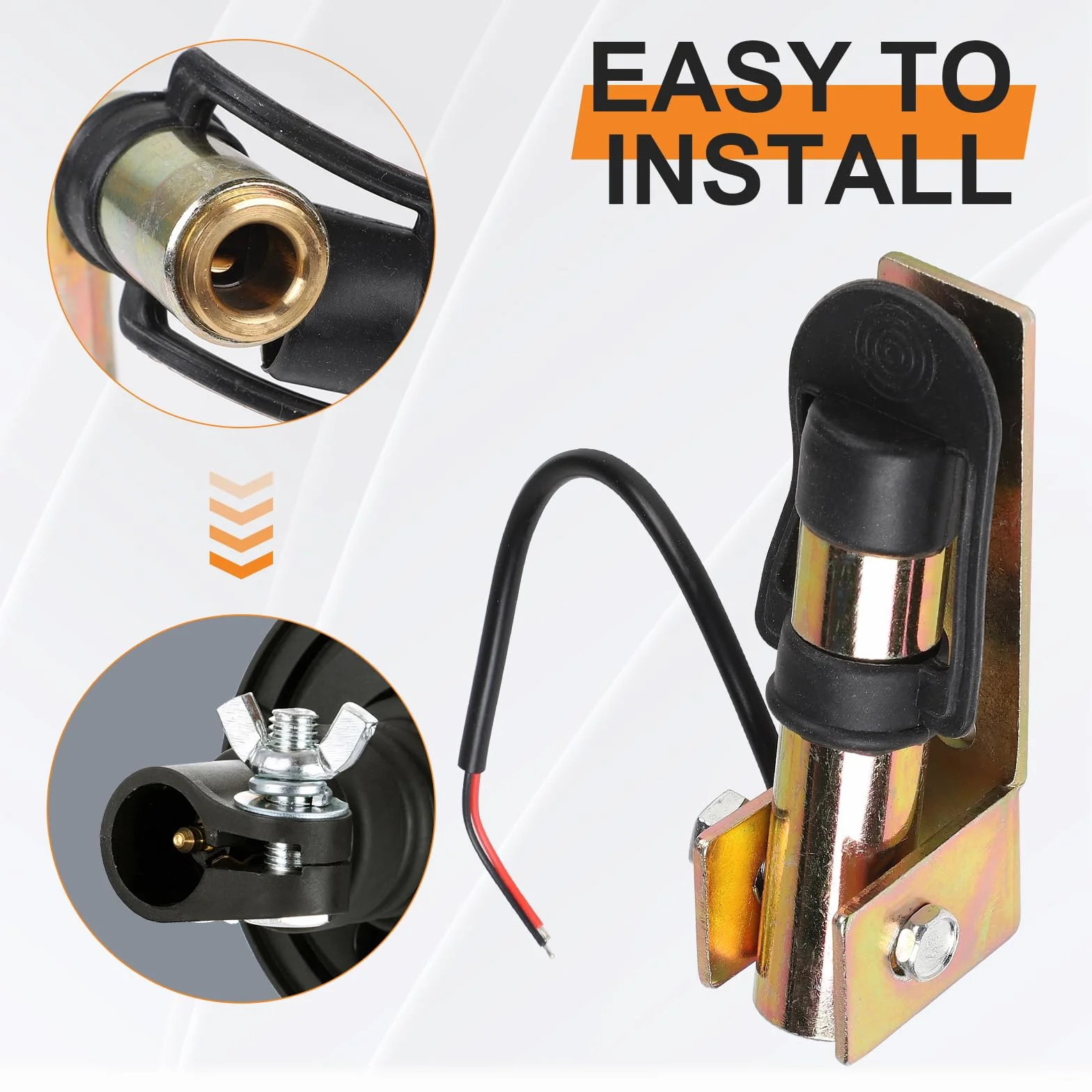 CPROSP Soporte Rotativo para Tractores Universal, Soporte Luz Giratoria con Cable y Tapa de Goma, Ángulo Ajustable