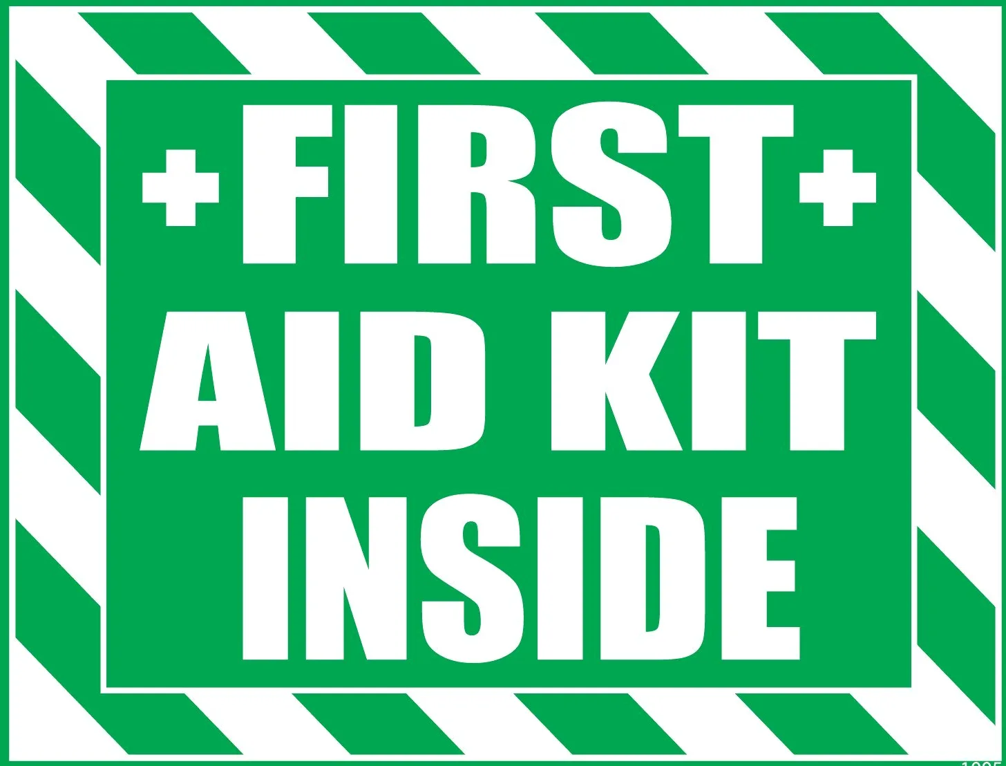 Kit de primeros auxilios adhesivo para interior, autoadhesivo, kit de primeros auxilios, señal industrial para camiones o equipos