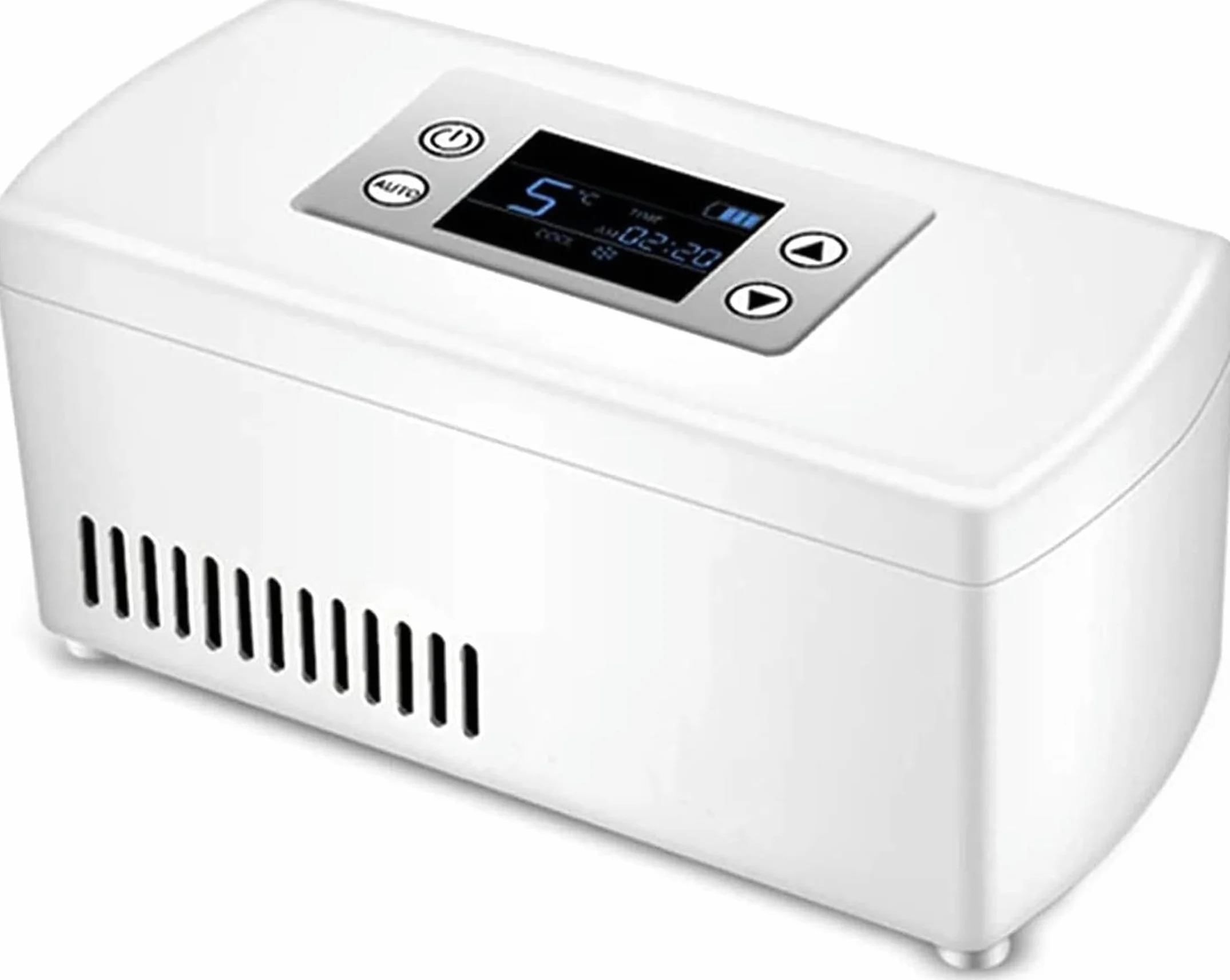 Mini refrigerador para diabéticos de Viaje Refrigerador de insulina Refrigerador portátil para medicamentos Estuche de enfriamiento de medicamentos Compacto para automóvil 2-8 ℃ Caja refrigeradora p