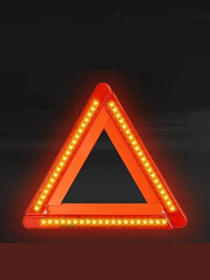 Triángulo de señalización Triángulo de Advertencia Plegable, Seguridad, Alarma de Seguridad de Emergencia, Parada de Peligro, señal de tráfico roja, trípode para vehículo