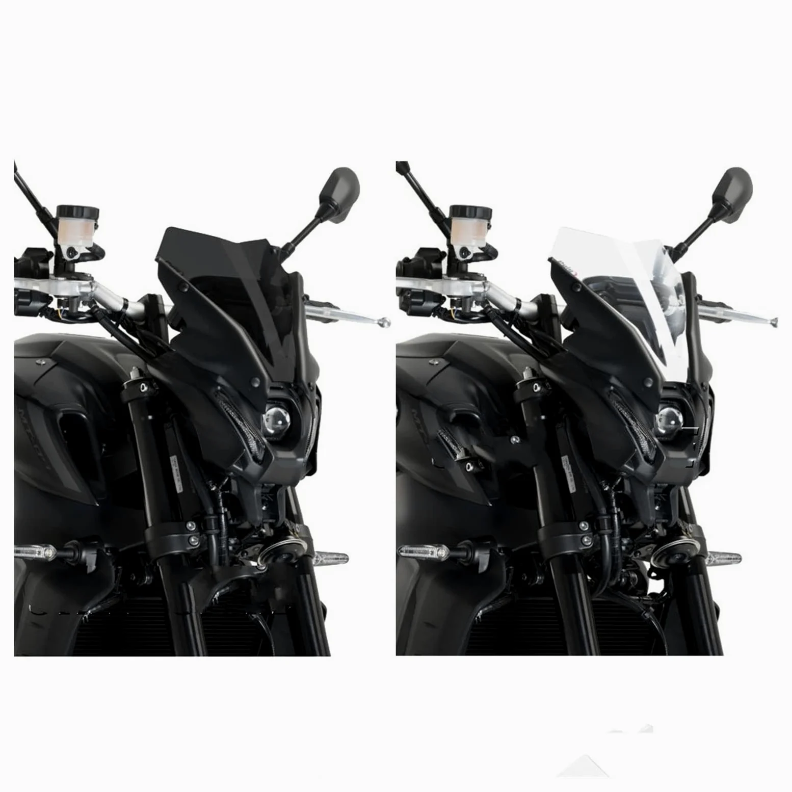 Parabrisas Moto para Kawasaki Z900 Z650 2020-2023, Deflector Deportivo, Visera Accesorio Motocicleta (Color: Negro)