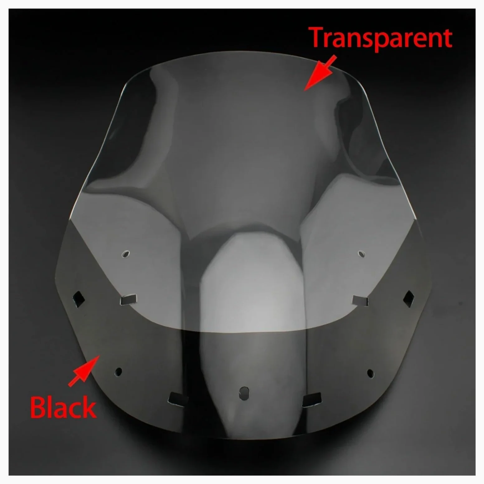 Cúpula Touring para Suzuki Burgman 650 2006-2012 Accesorios para Motocicletas Alerón De Extensión para Parabrisas De Motocicleta Deflector De Aire para Parabrisas Carenabris