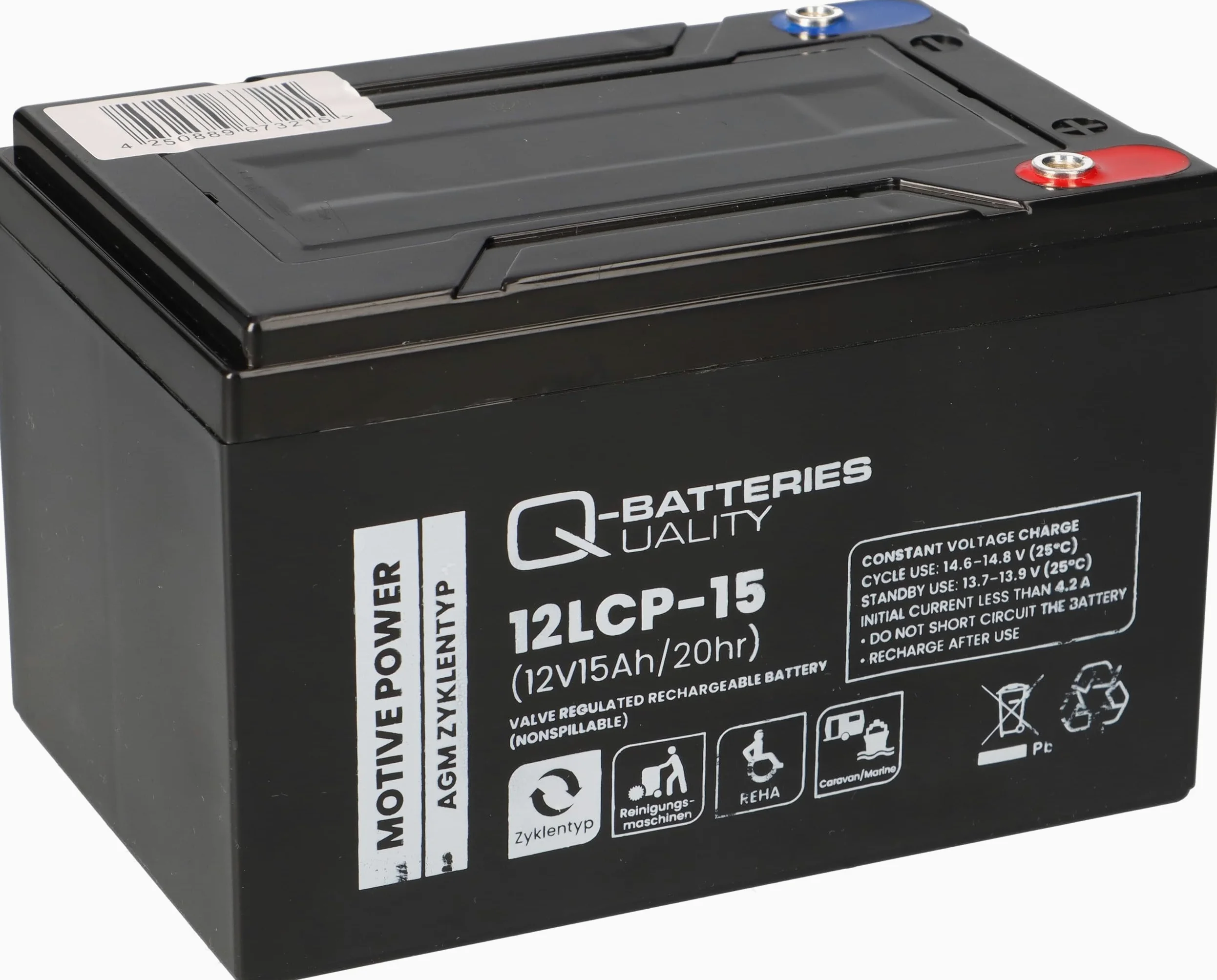 Batería compatible 24 V 15 Ah (2 x 12 V 15 Ah) E-Scooter E-Roller
