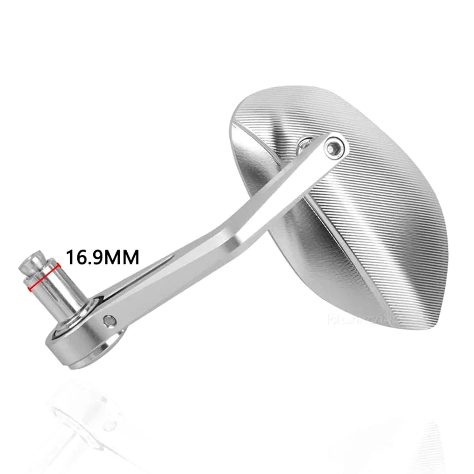 Montaje de equitación Espejos Retrovisores Universales Para Manillar Motocicleta Para Vespa Para Sprint 150 S150 GTS300(Plata)